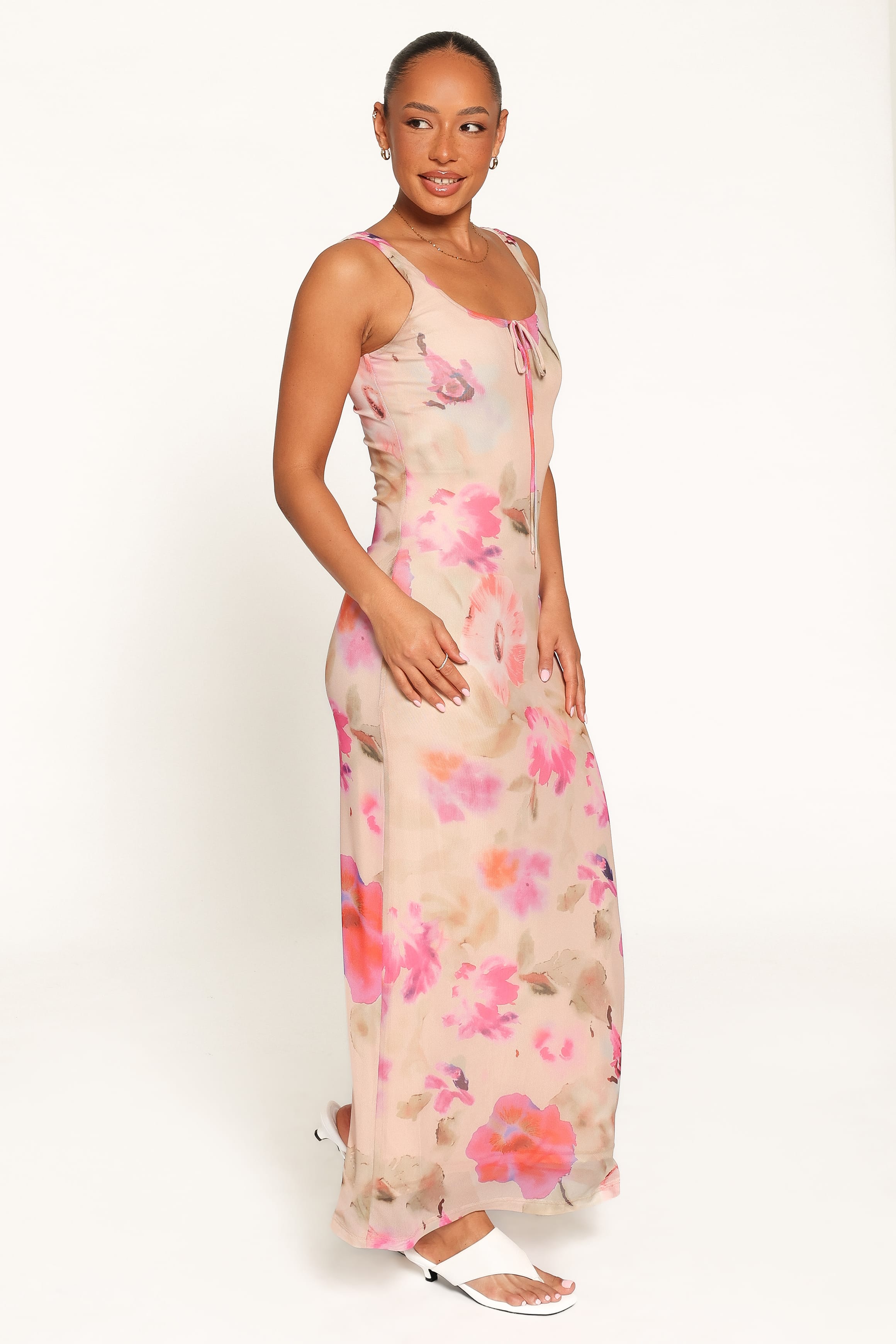 Avina Maxi Dress - Pink Floral