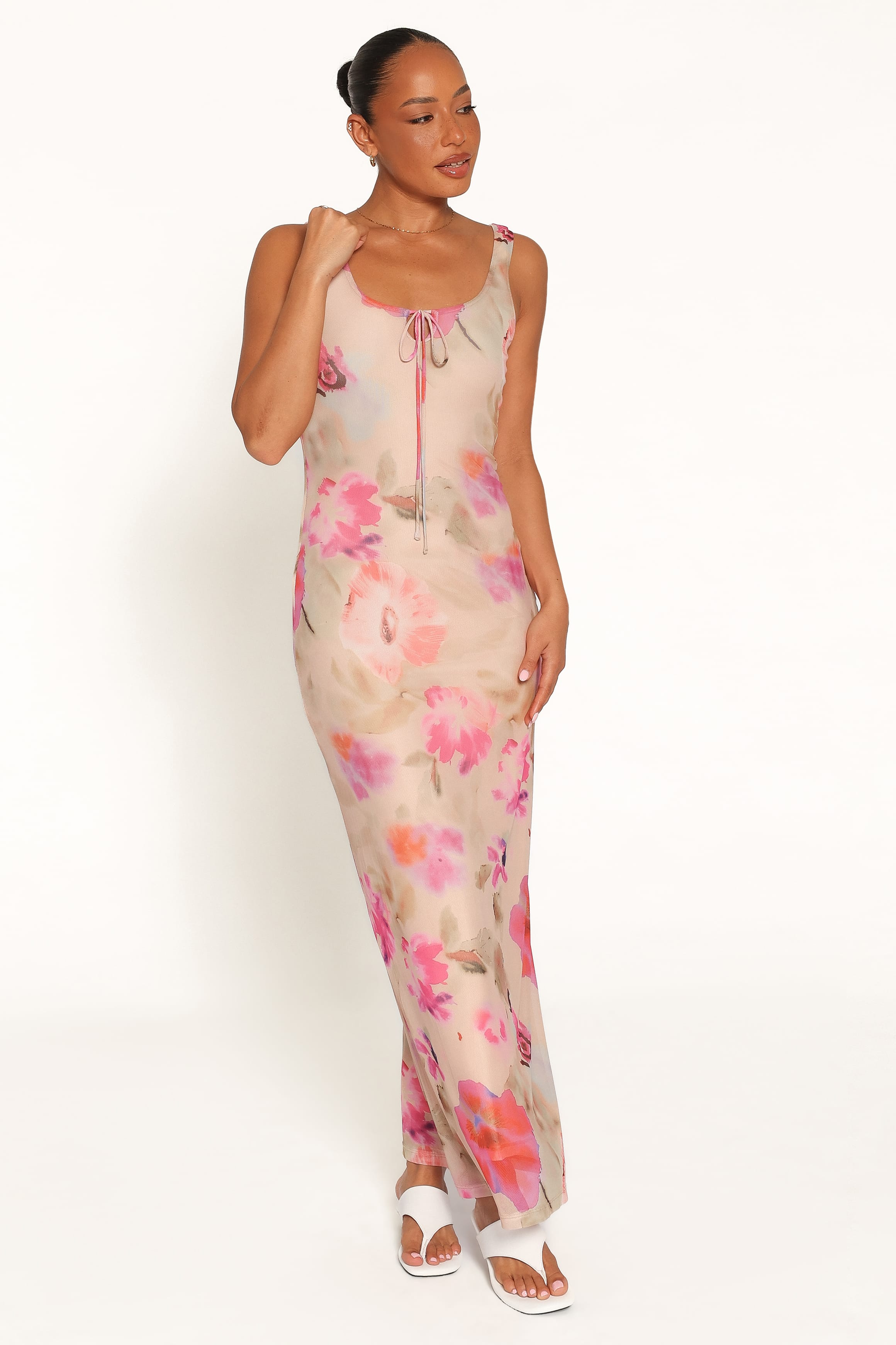 Avina Maxi Dress - Pink Floral