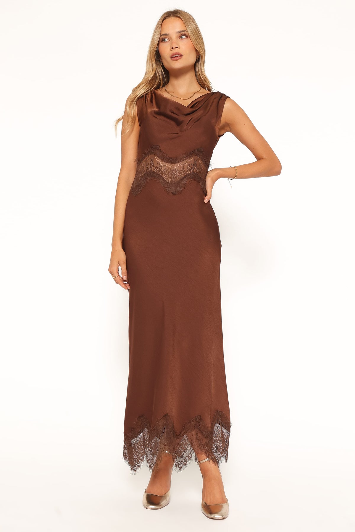 Belmont Midi Dress - Brown