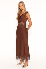 Belmont Midi Dress - Brown