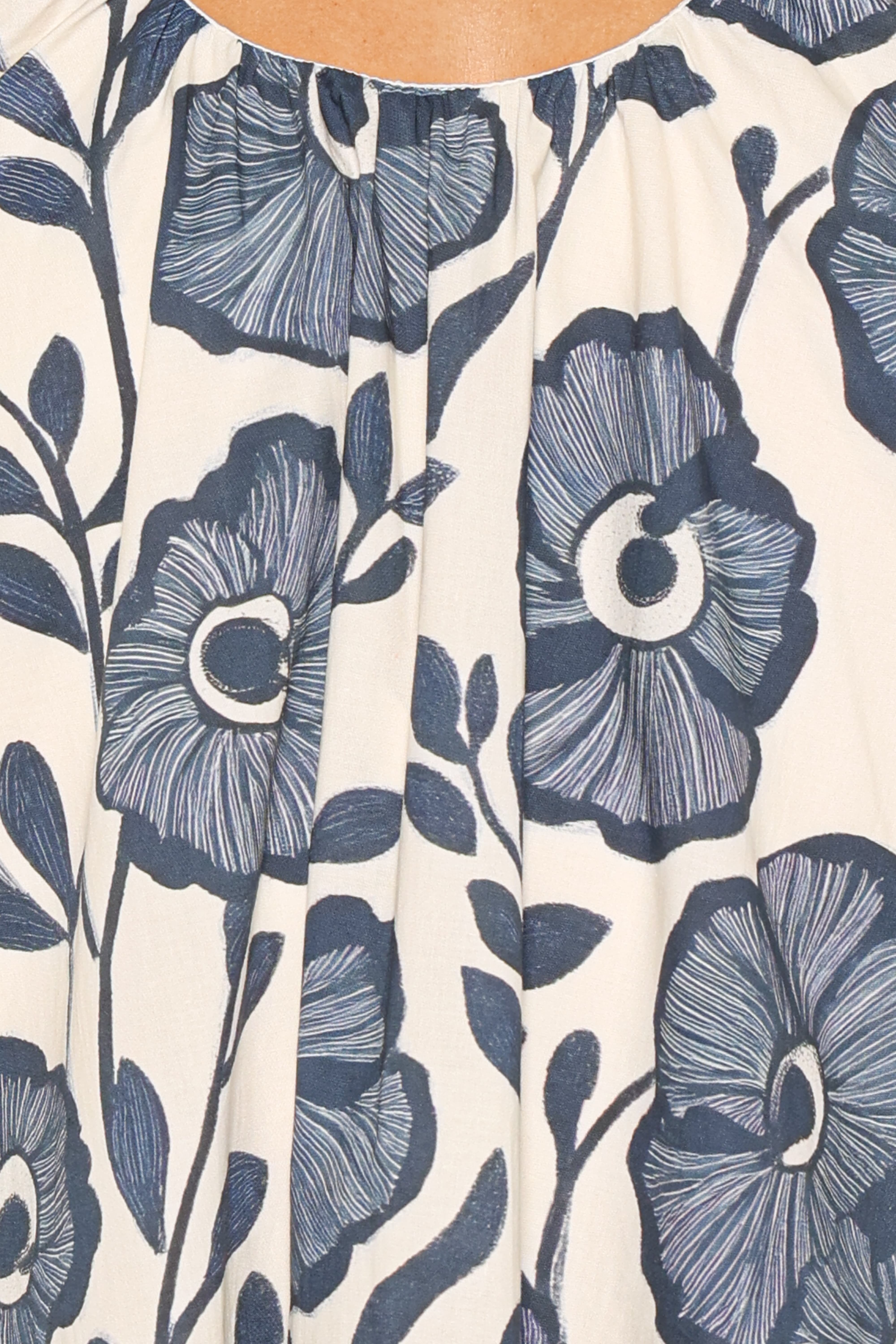Bertine Mini Dress - Blue Floral