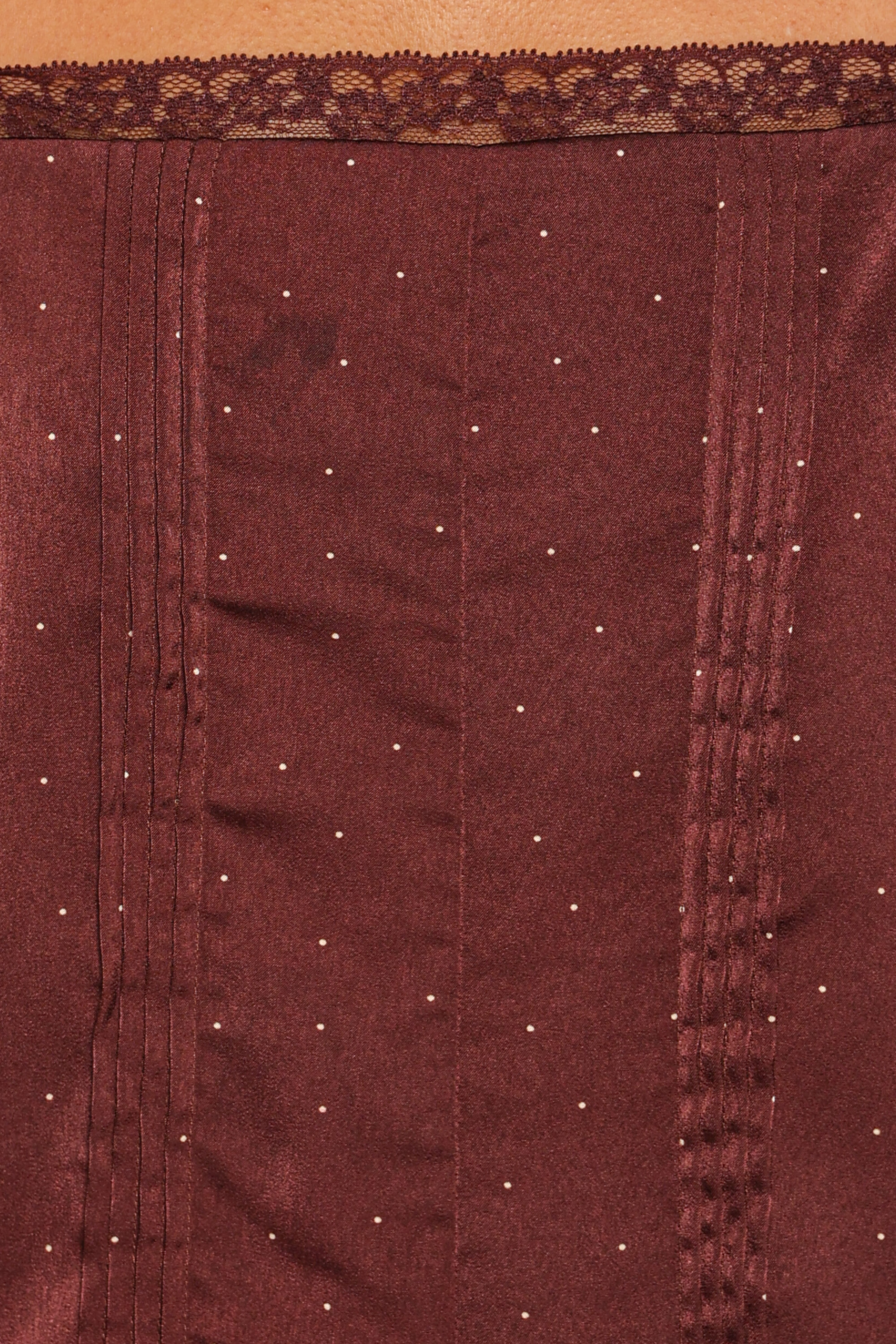 Brinley Mini Dress - Brown Polka Dot