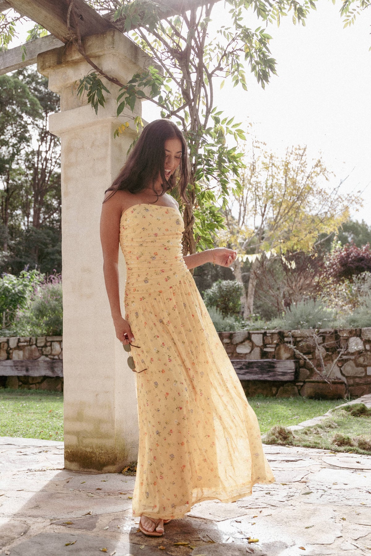Calypso Maxi Dress - Yellow Meadow