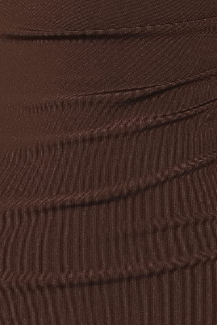 Channing Lace Midi Dress - Chocolate Brown