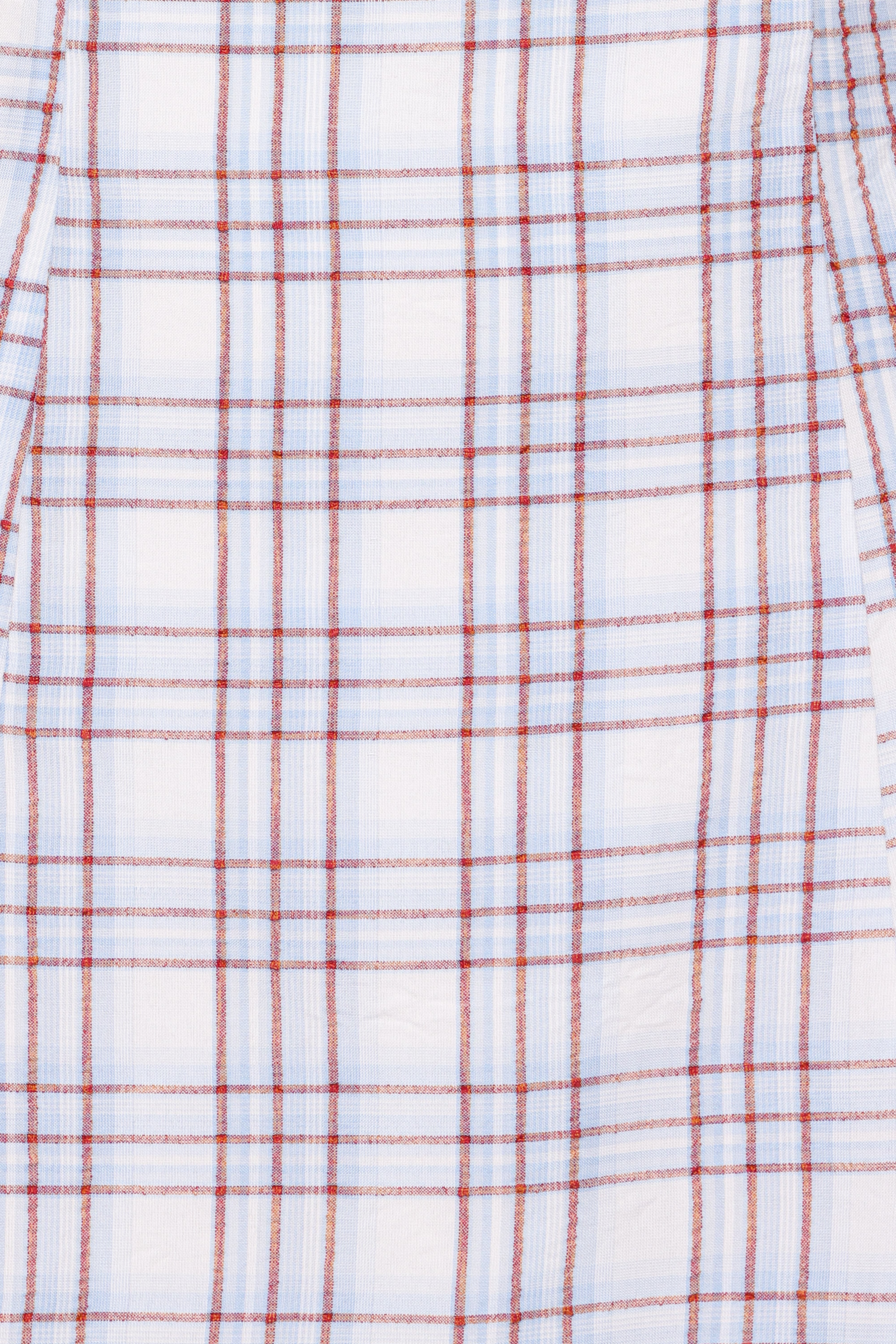 Circe Mini Dress - Light Blue Plaid