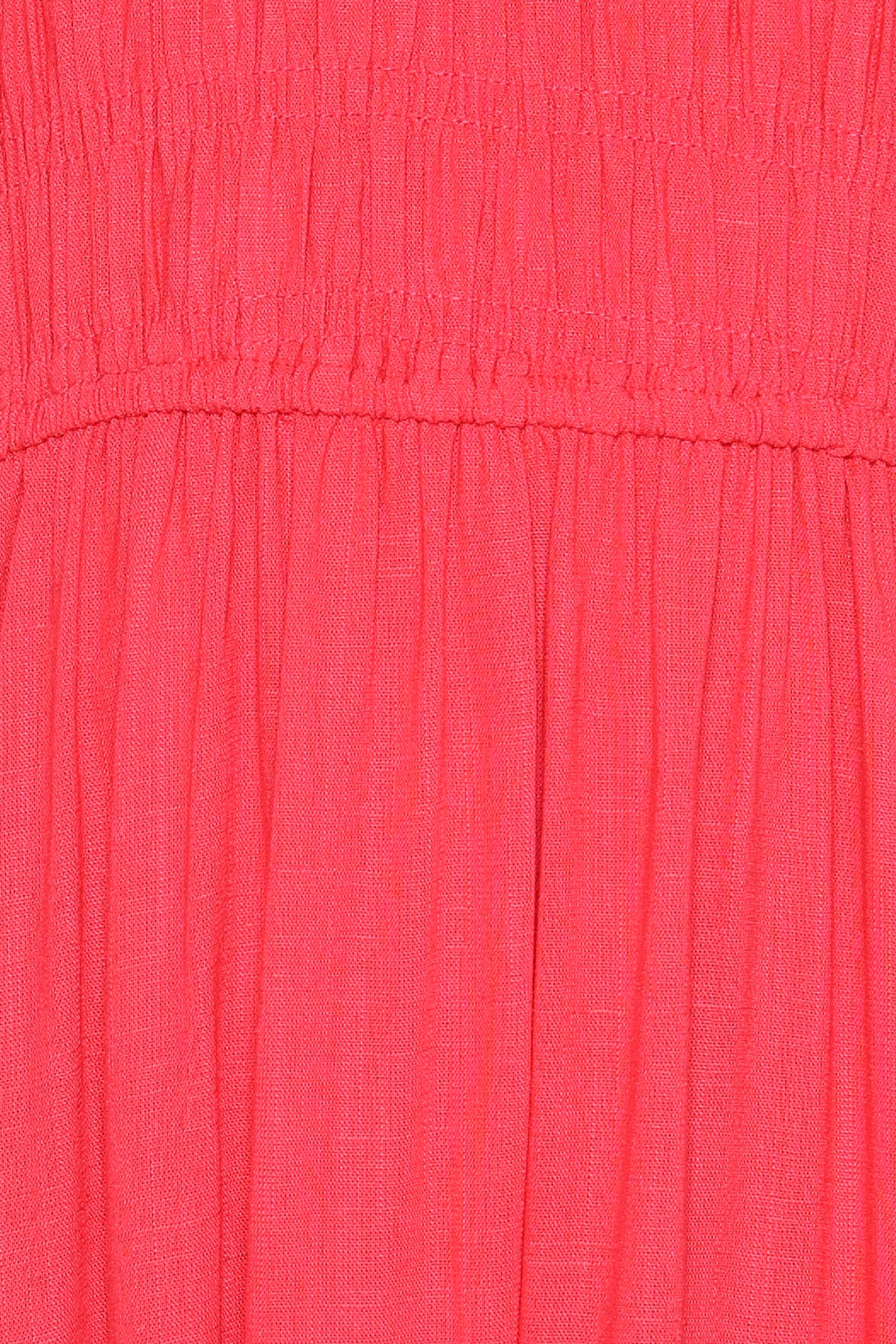 Darla Puff Sleeve Dress - Hot Coral