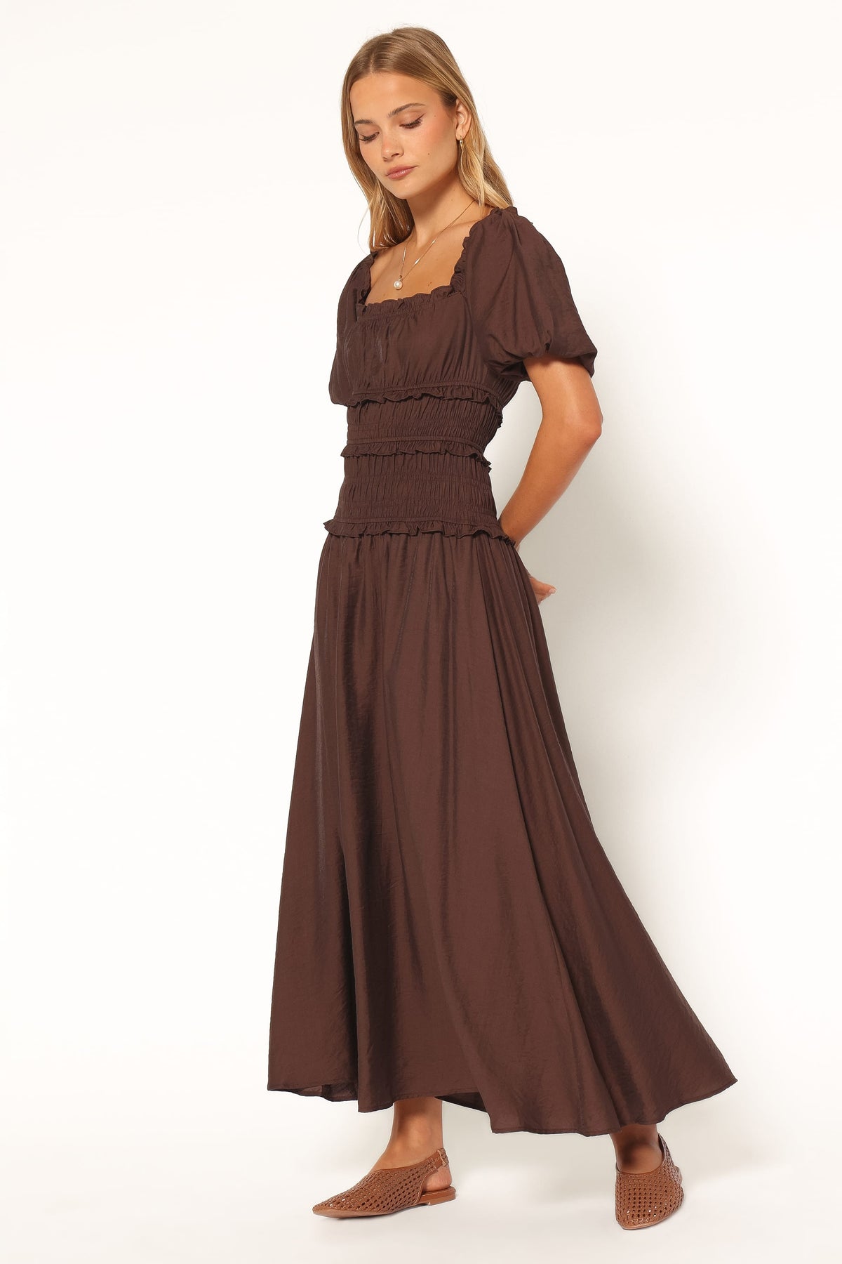 Doralee Maxi Dress - Brown