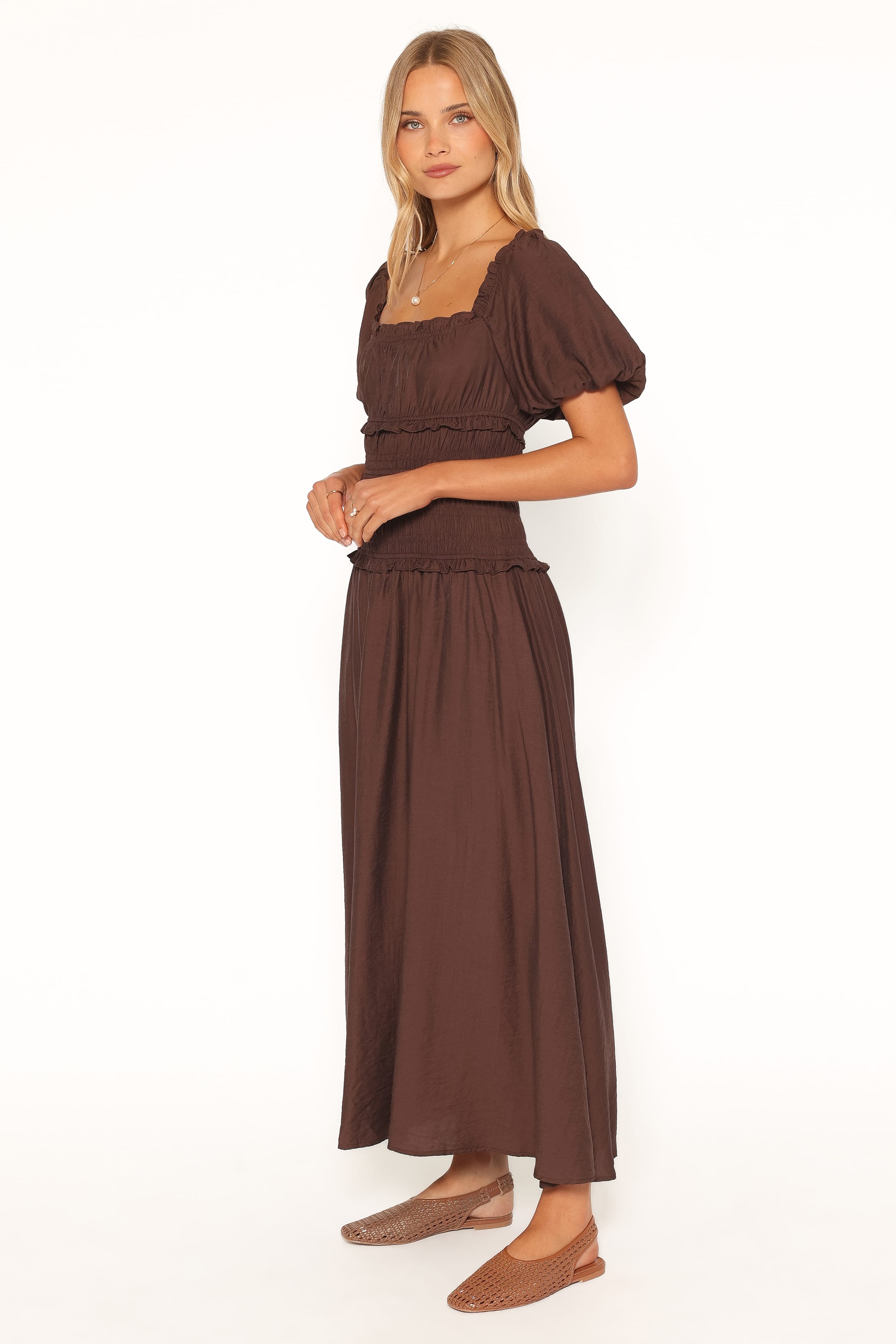 Doralee Maxi Dress - Brown
