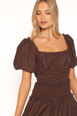 Doralee Maxi Dress - Brown