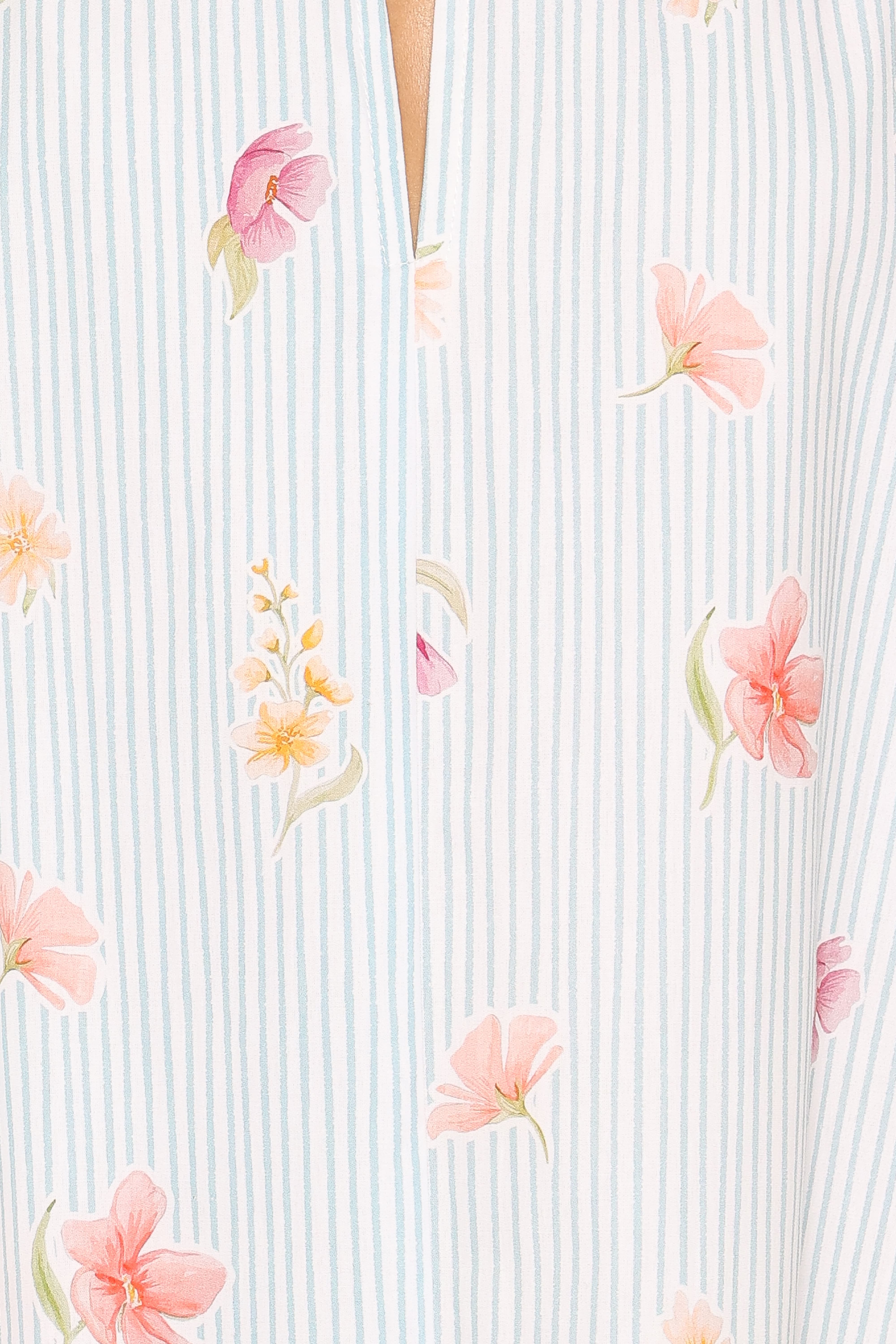Doran Mini Dress - Blue Garden Stripe