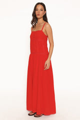 Ebonie Maxi Dress - Red