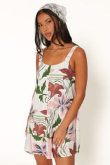 Farlie Mini Dress - Pink Floral