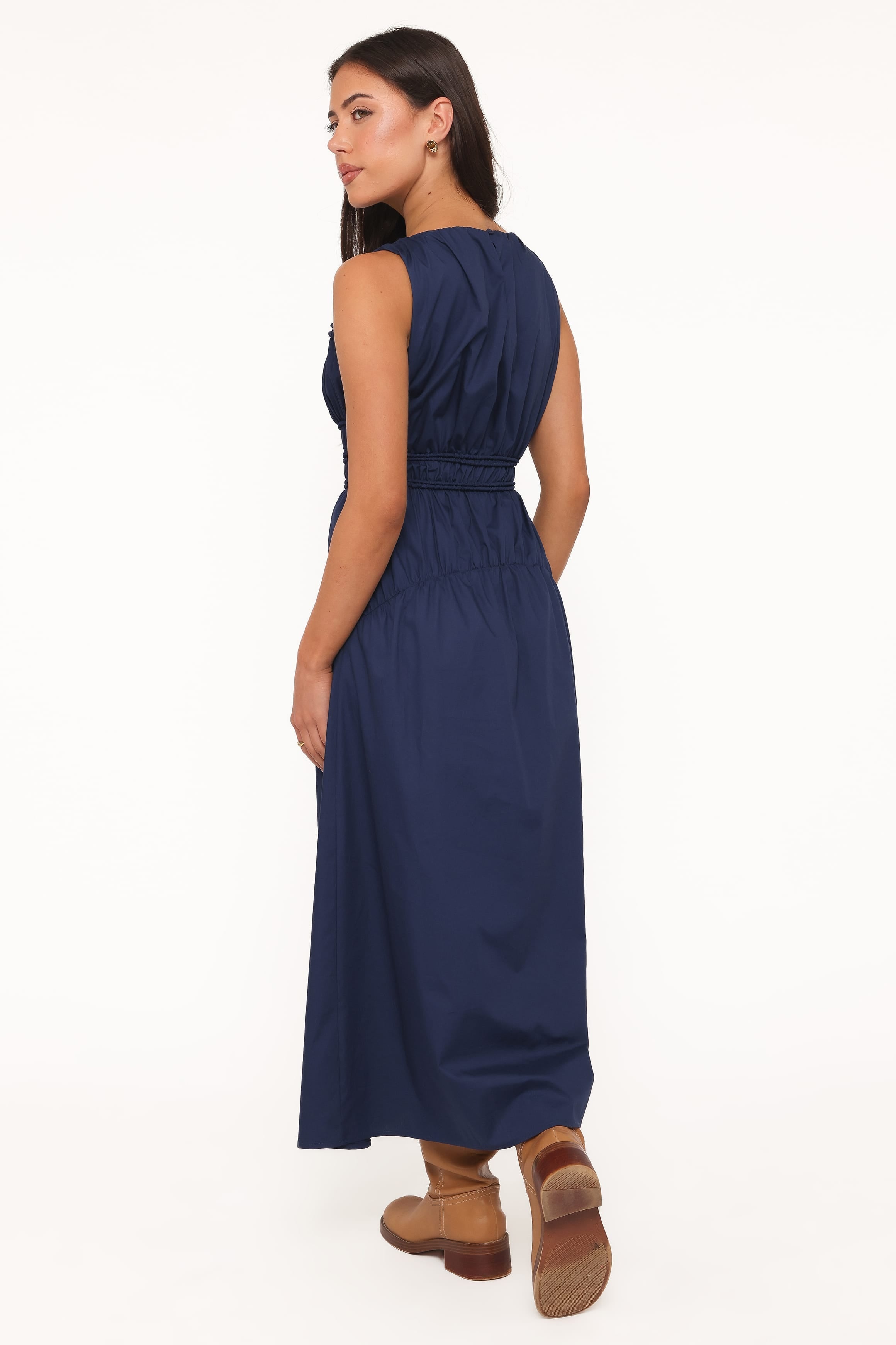 Fern Midi Dress - Navy Blue