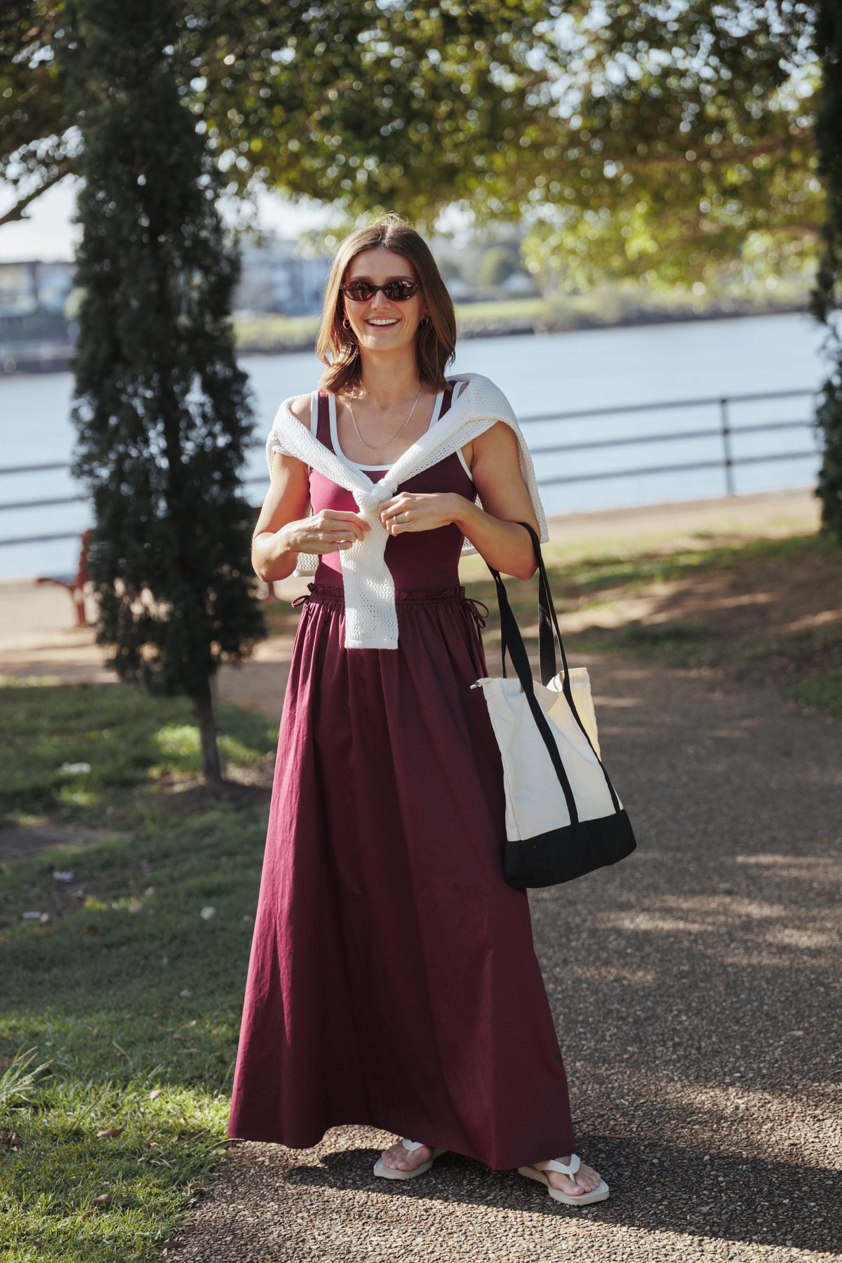 Finesse Maxi Dress - Burgundy