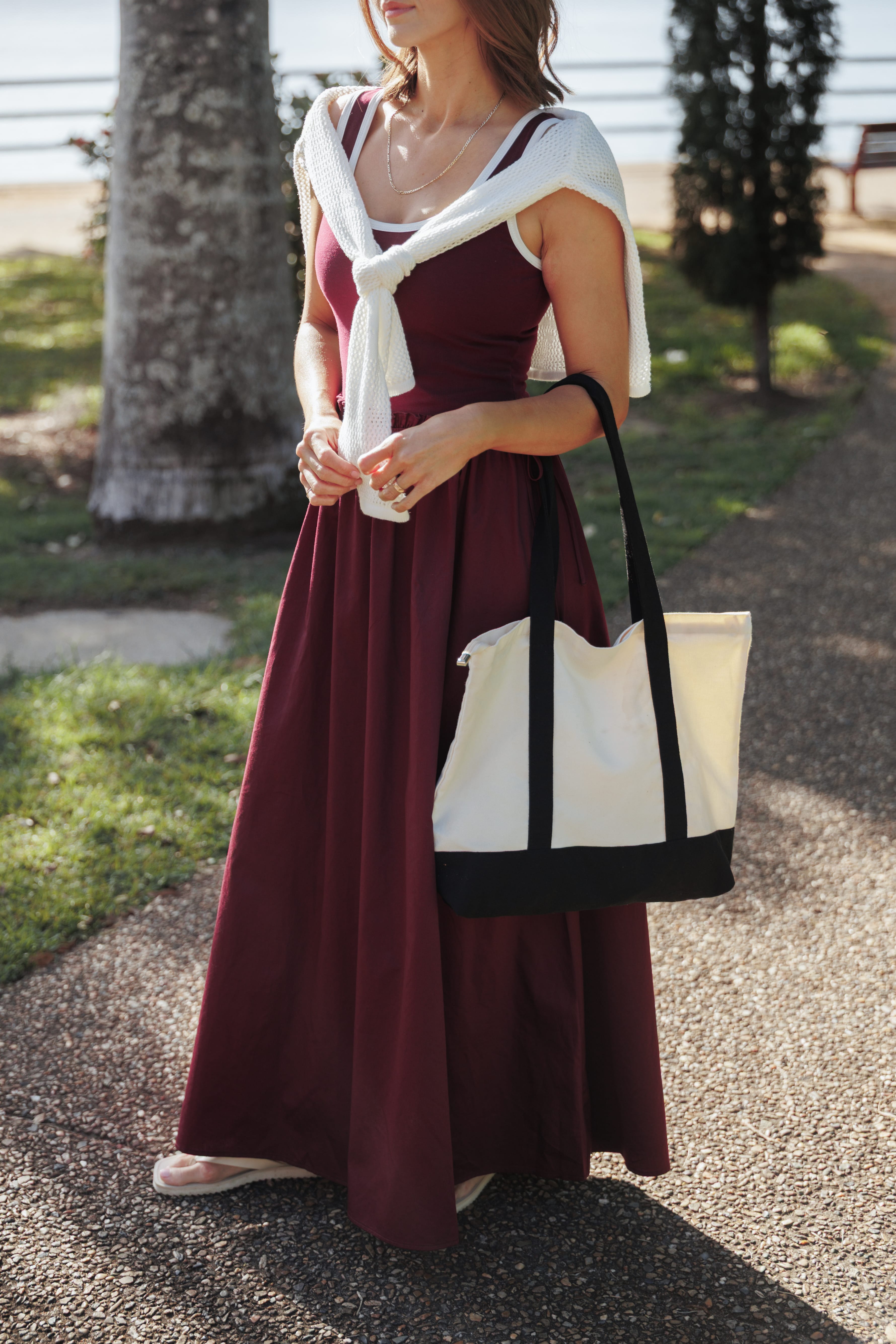 Finesse Maxi Dress - Burgundy