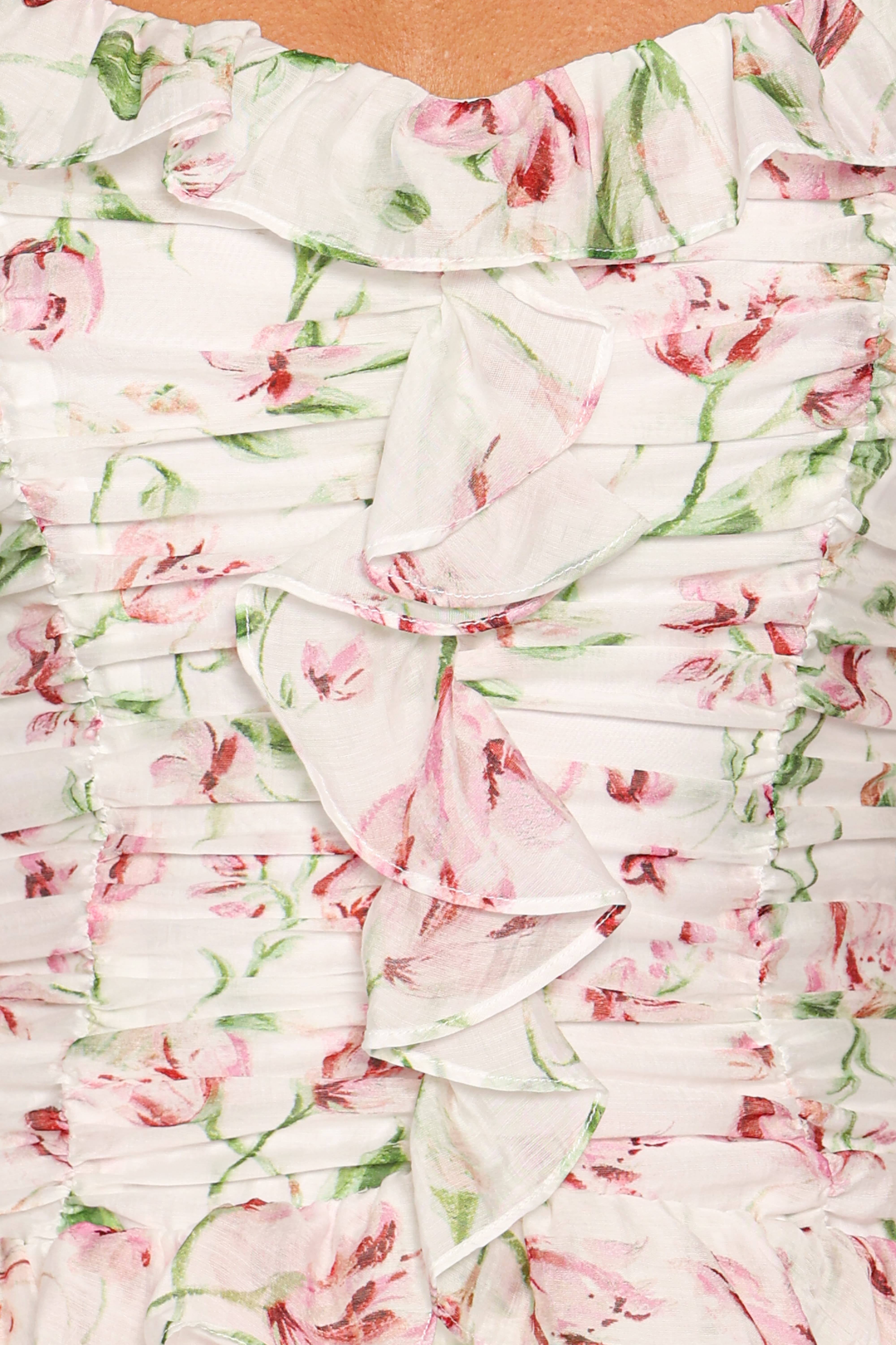 Garcia Midi Dress - White Floral