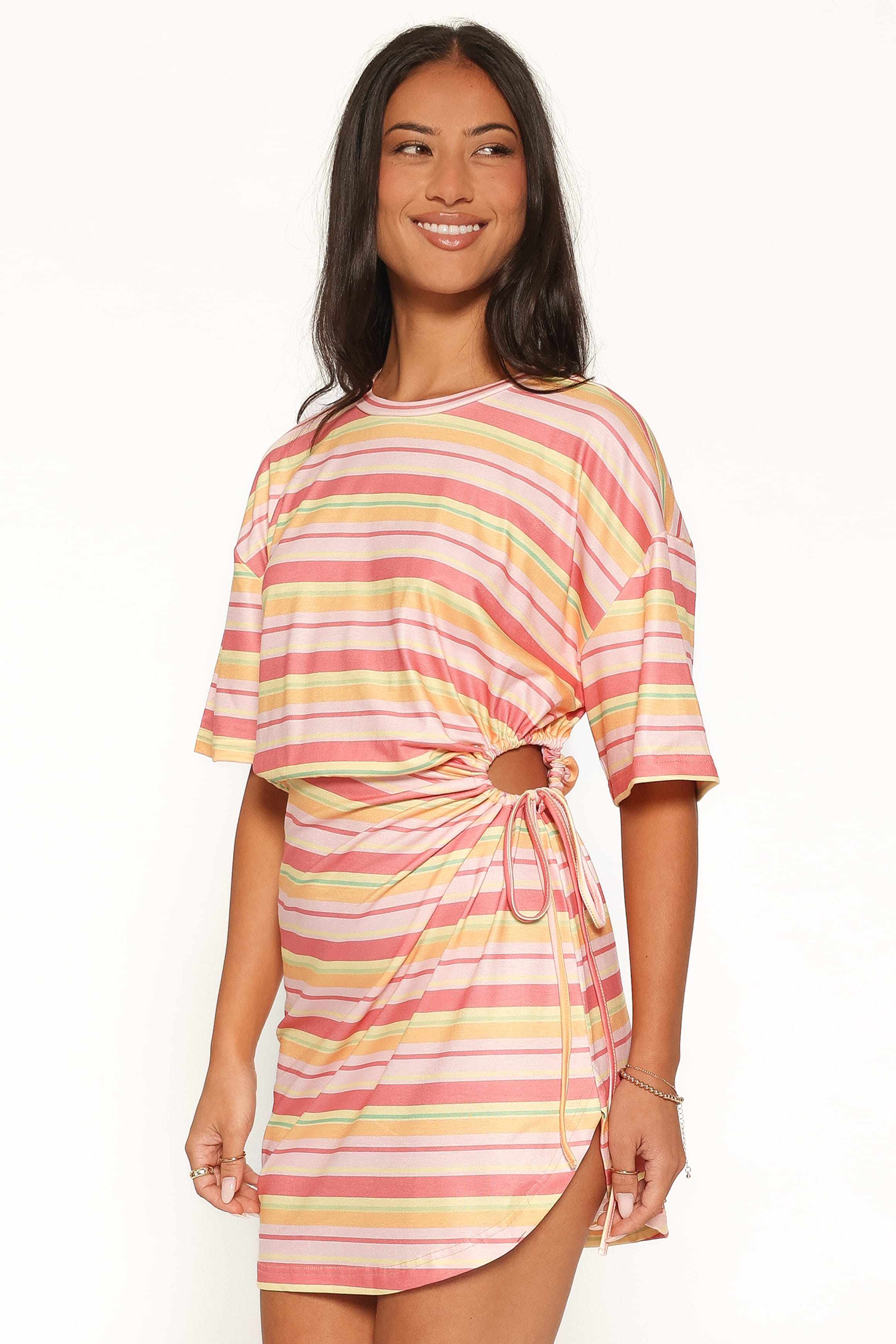 Gerrica Mini Dress - Orange Stripe