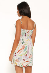 Gresha Mini Dress - Pink Watercolor