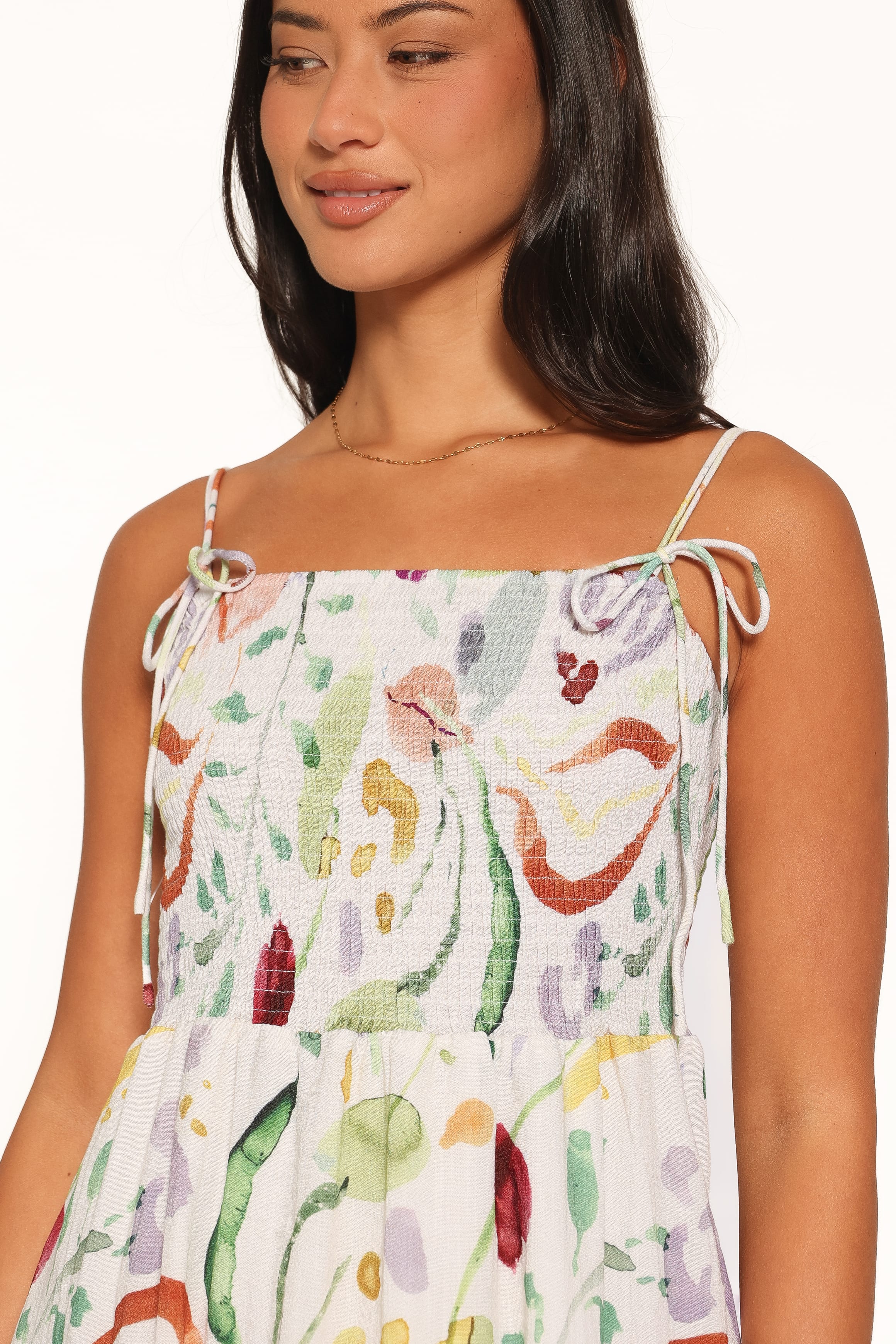 Gresha Mini Dress - Pink Watercolor