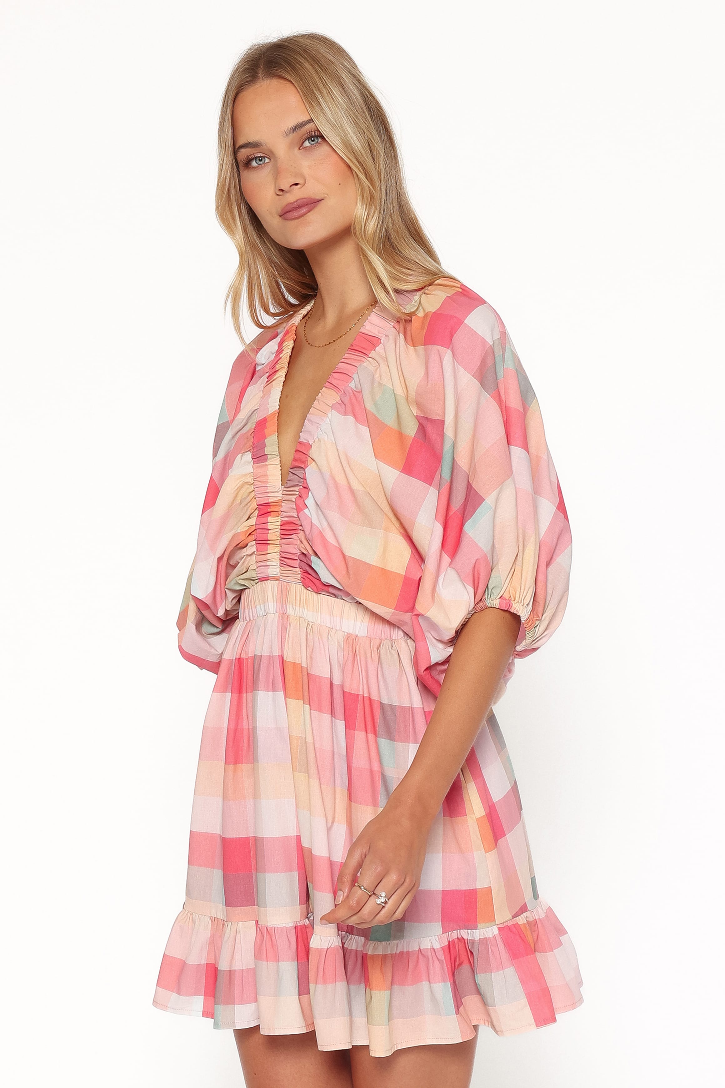 Itsy Mini Dress - Pink Picnic Plaid