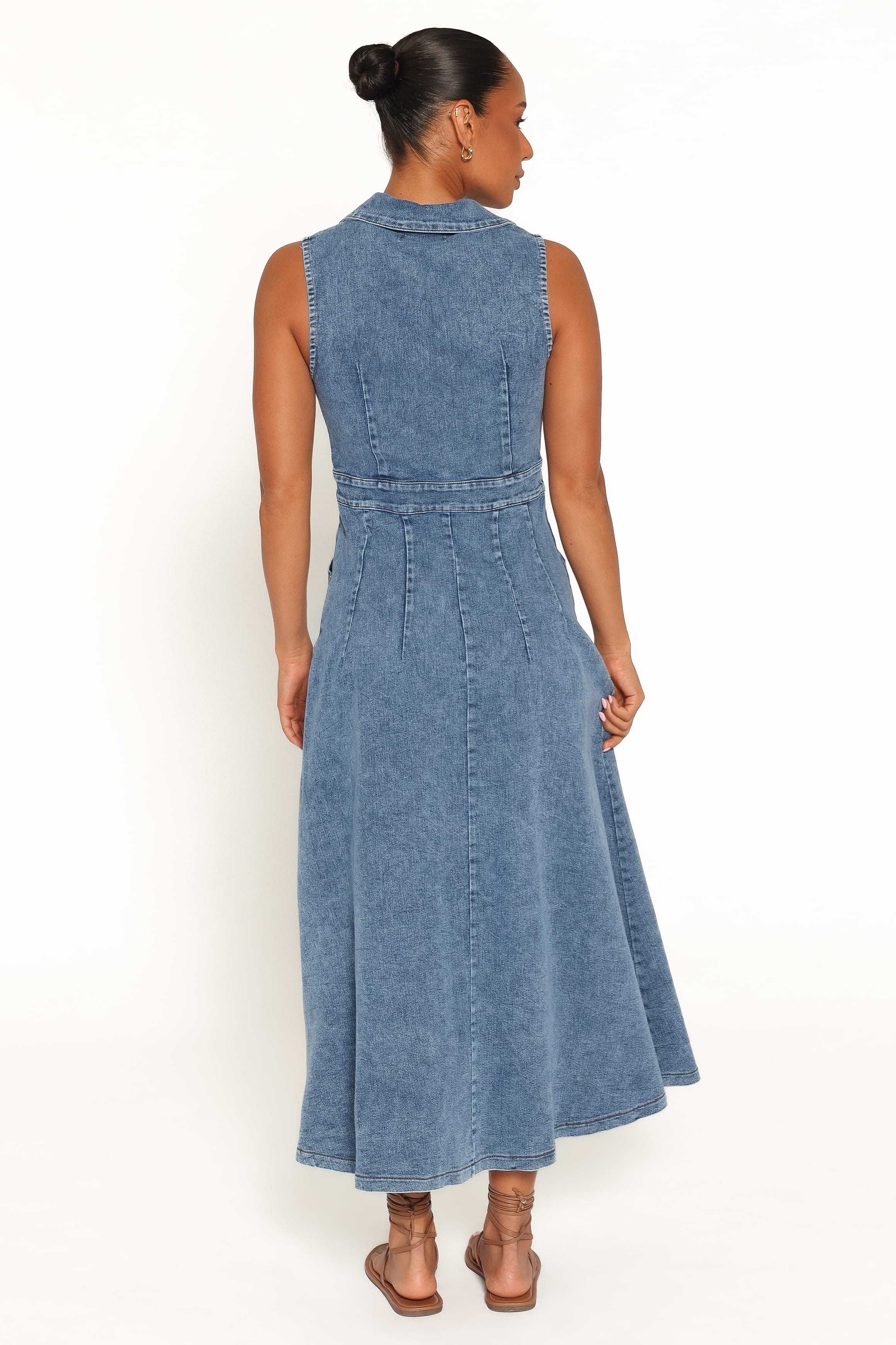 Jye Maxi Dress - Med Denim