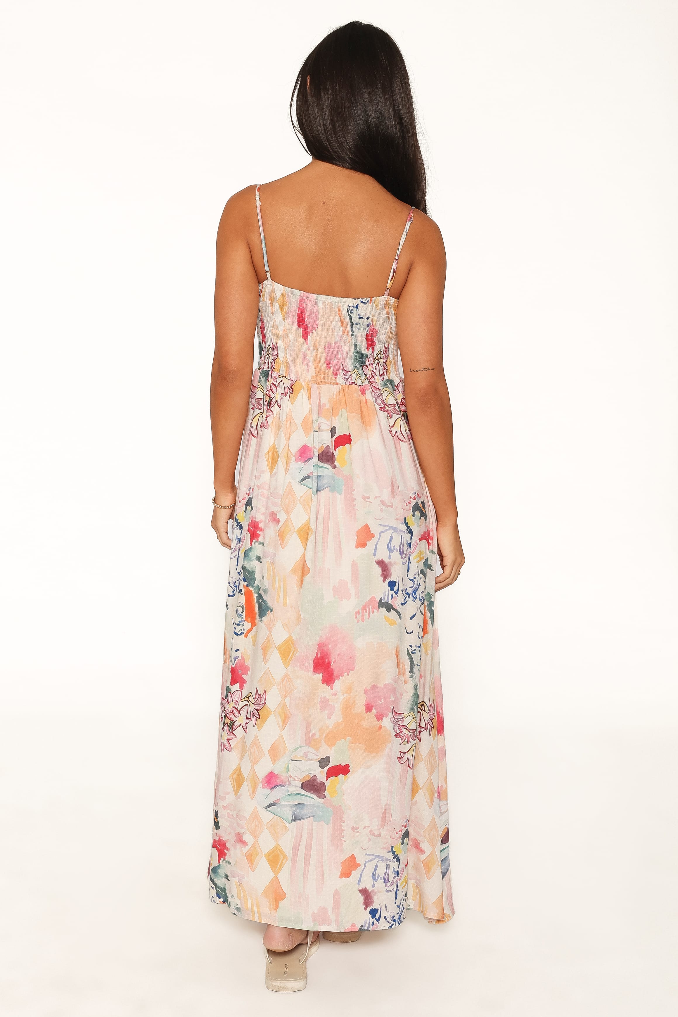 Kalyn Maxi Dress - Pink Watercolor