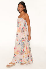 Kalyn Maxi Dress - Pink Watercolor