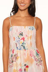Kalyn Maxi Dress - Pink Watercolor