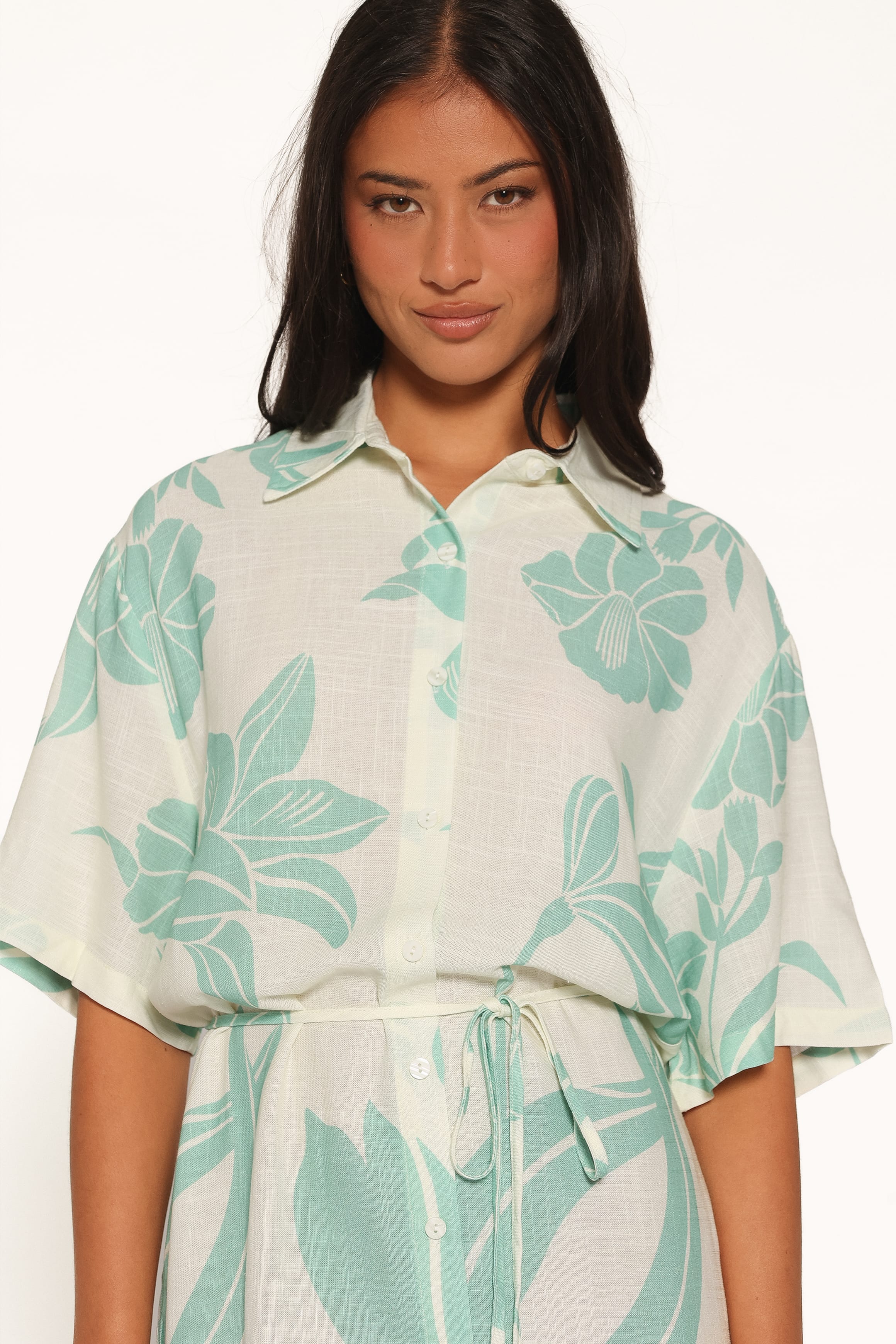 Karmon Mini Dress - Green Floral