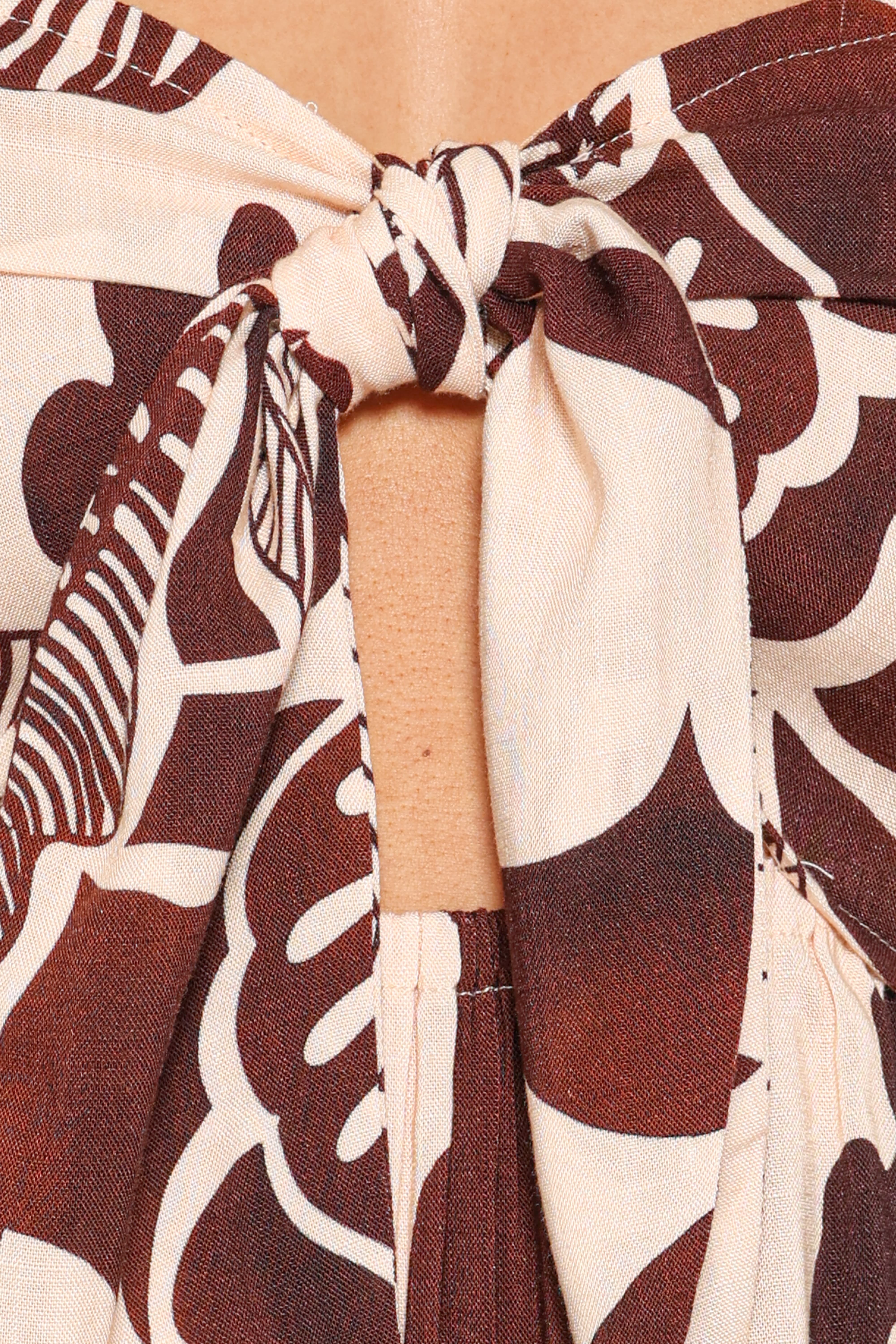 Kepner Maxi Dress - Brown Floral