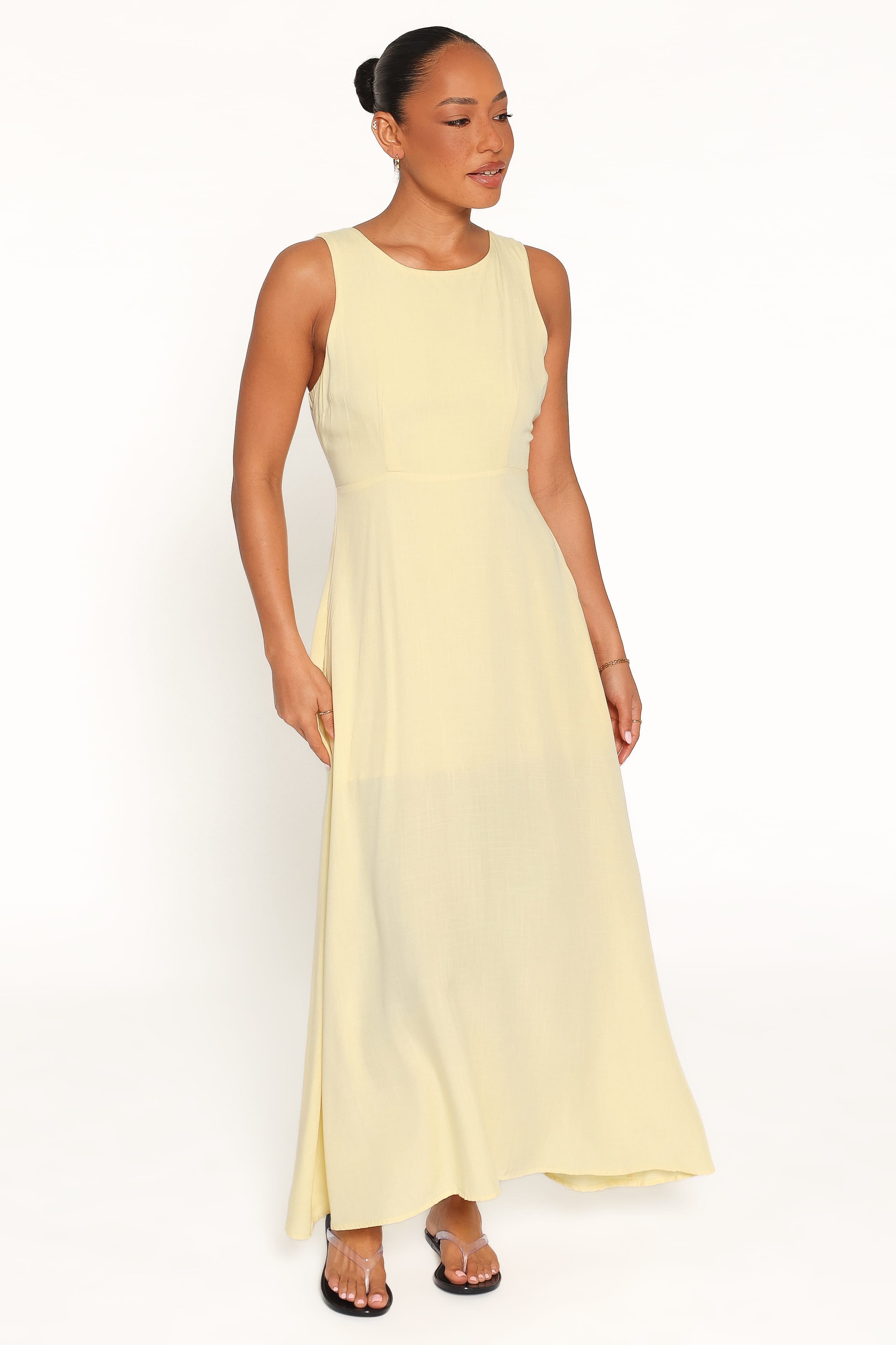 Kerrin Midi Dress - Butter Yellow