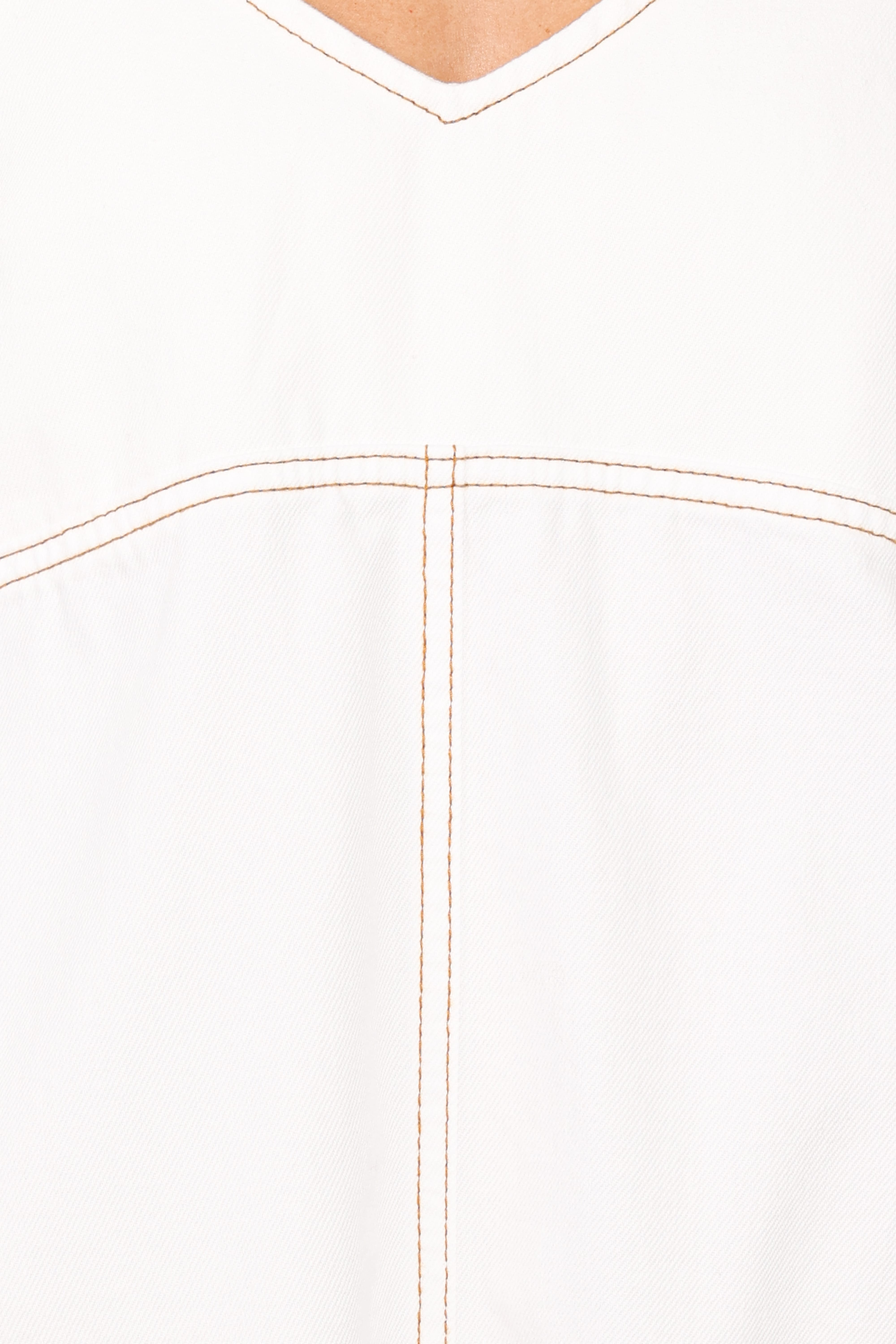 Kinley Mini Dress - White Denim