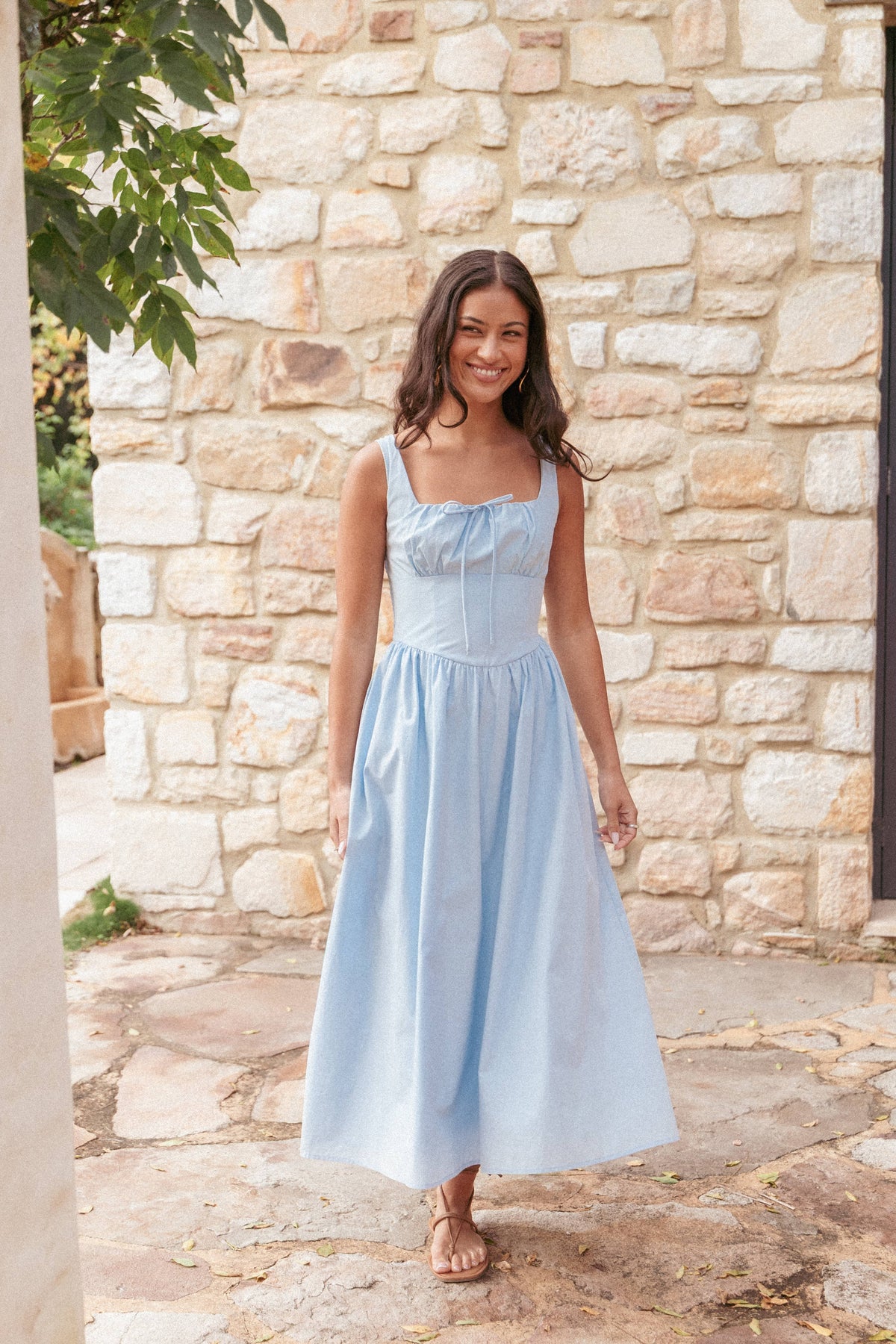 Kinslee Midi Dress - Blue