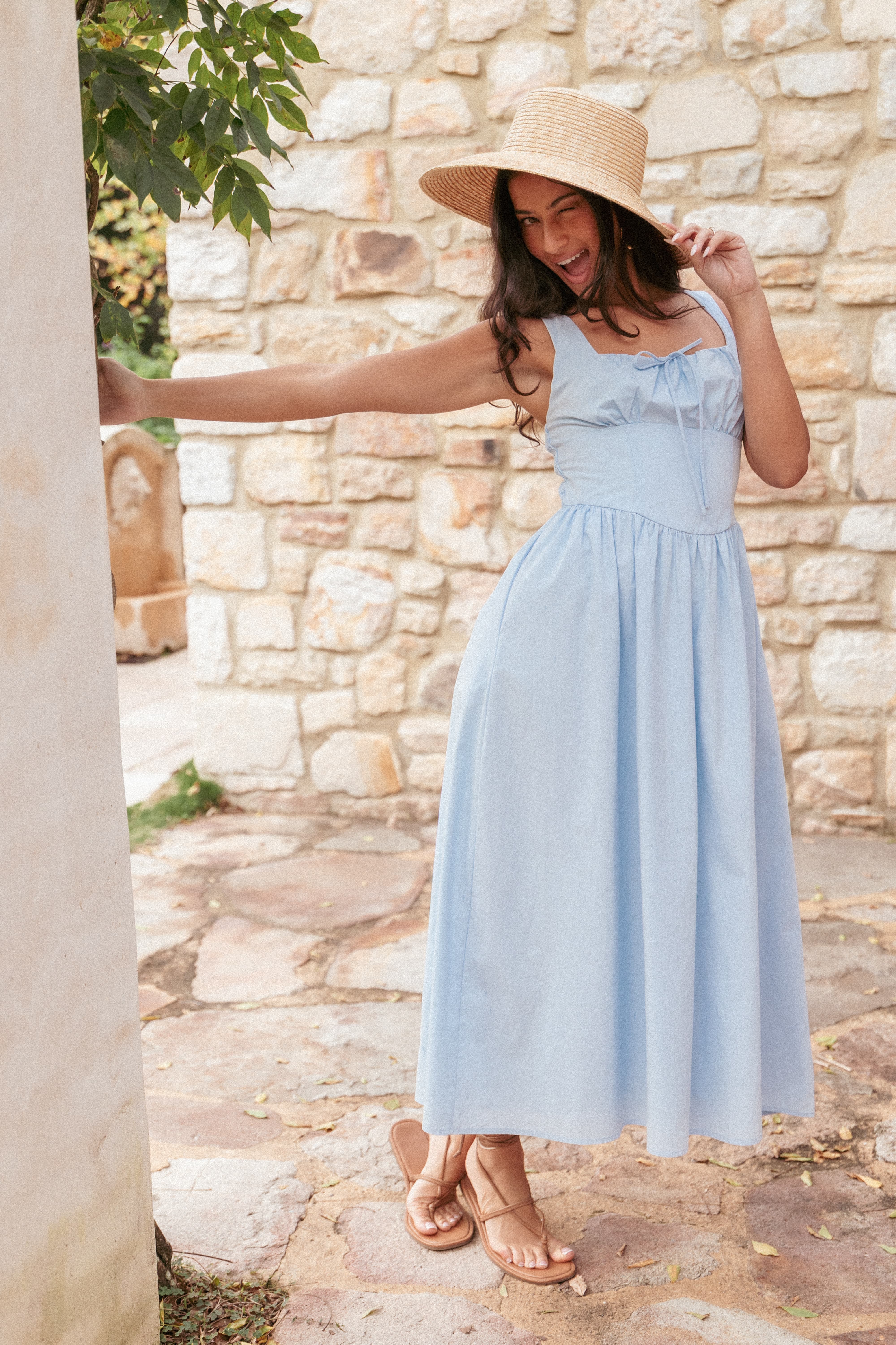 Kinslee Midi Dress - Blue