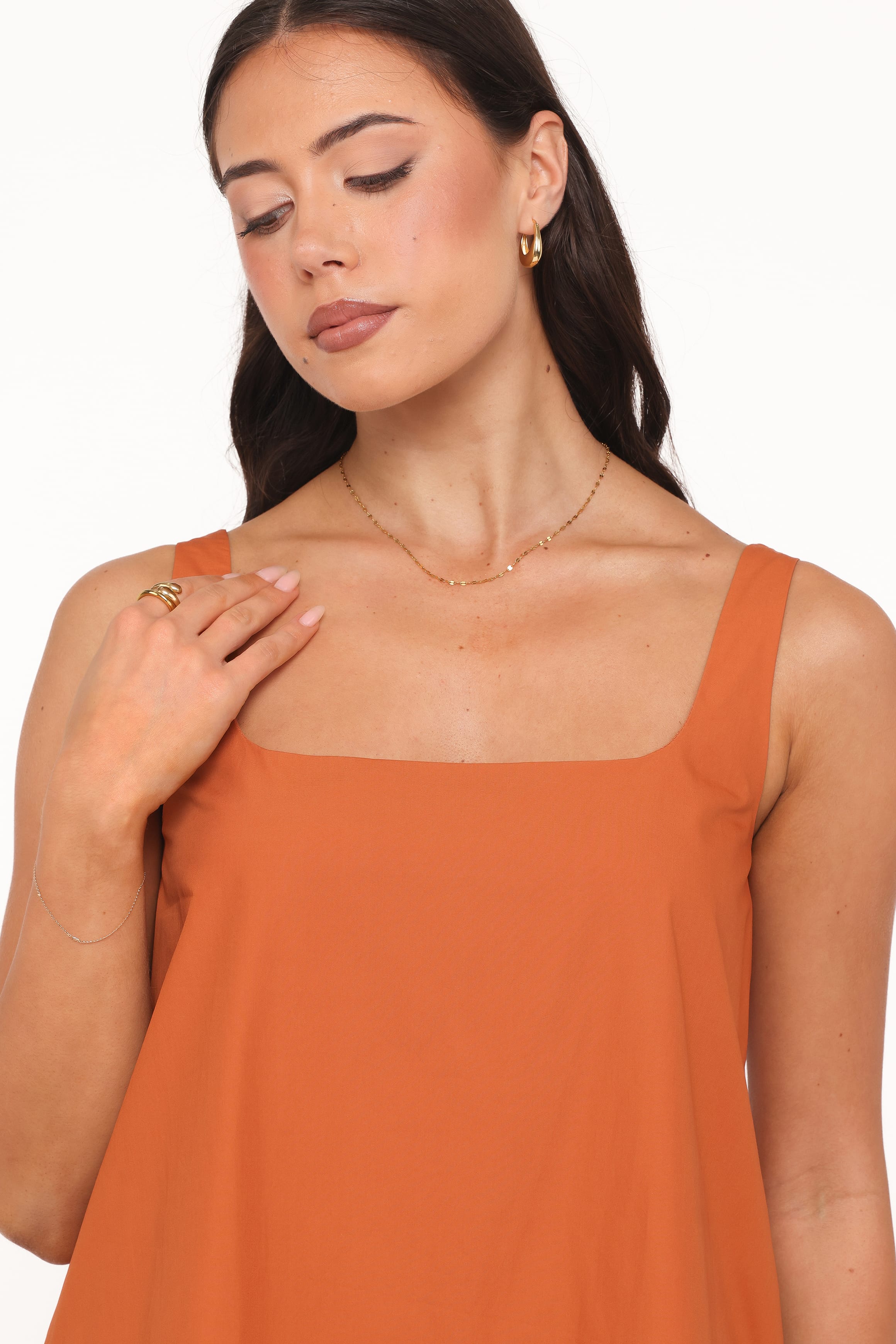 Kora Mini Dress - Burnt Orange