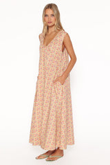 Laurita Maxi Dress - Sage Wildflower
