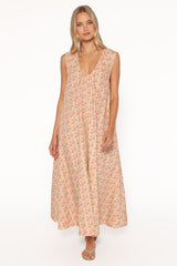 Laurita Maxi Dress - Sage Wildflower