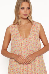 Laurita Maxi Dress - Sage Wildflower