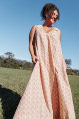 Laurita Maxi Dress - Sage Wildflower