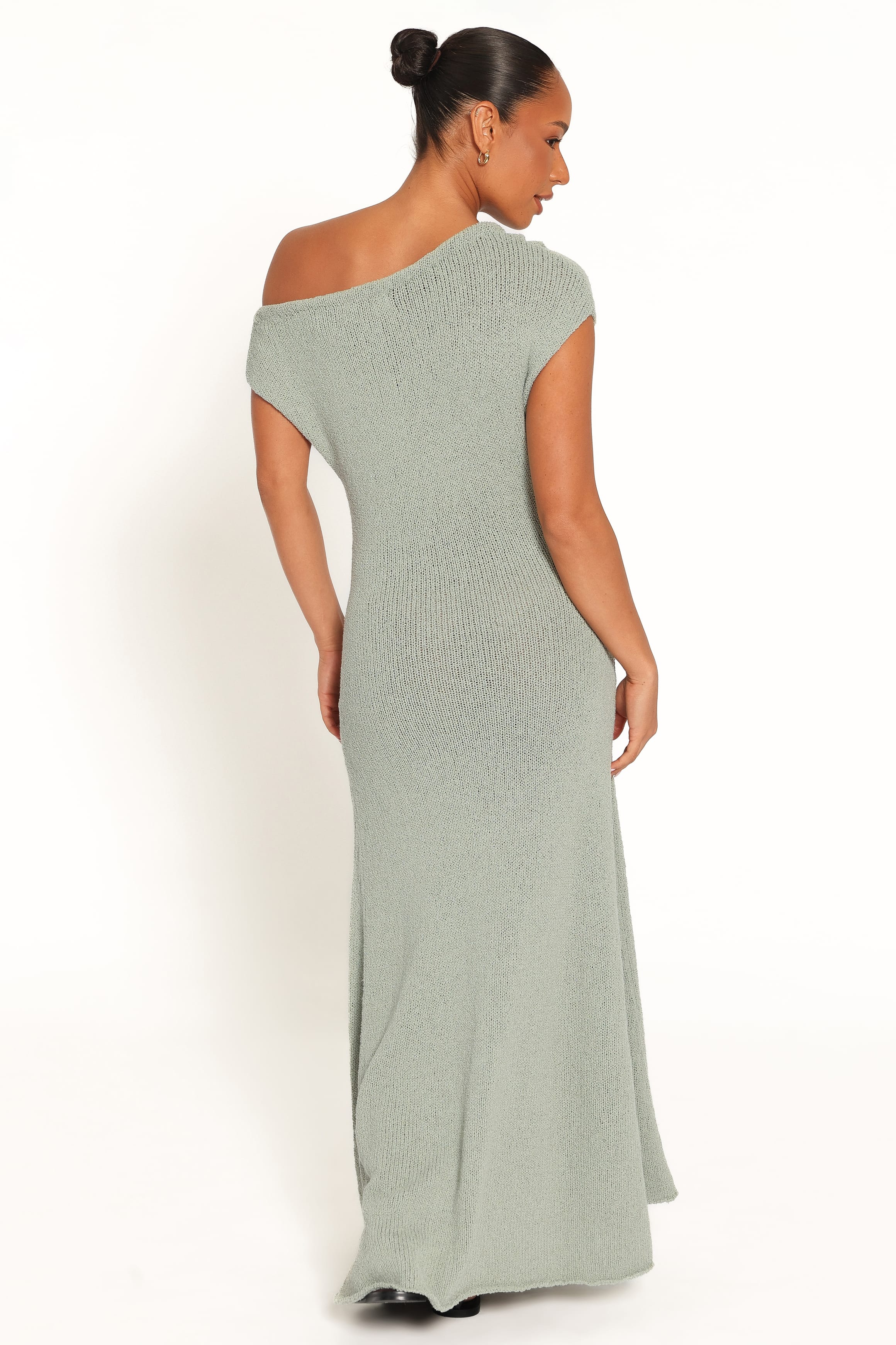 Linora Off Shoulder Maxi Dress - Sage Green