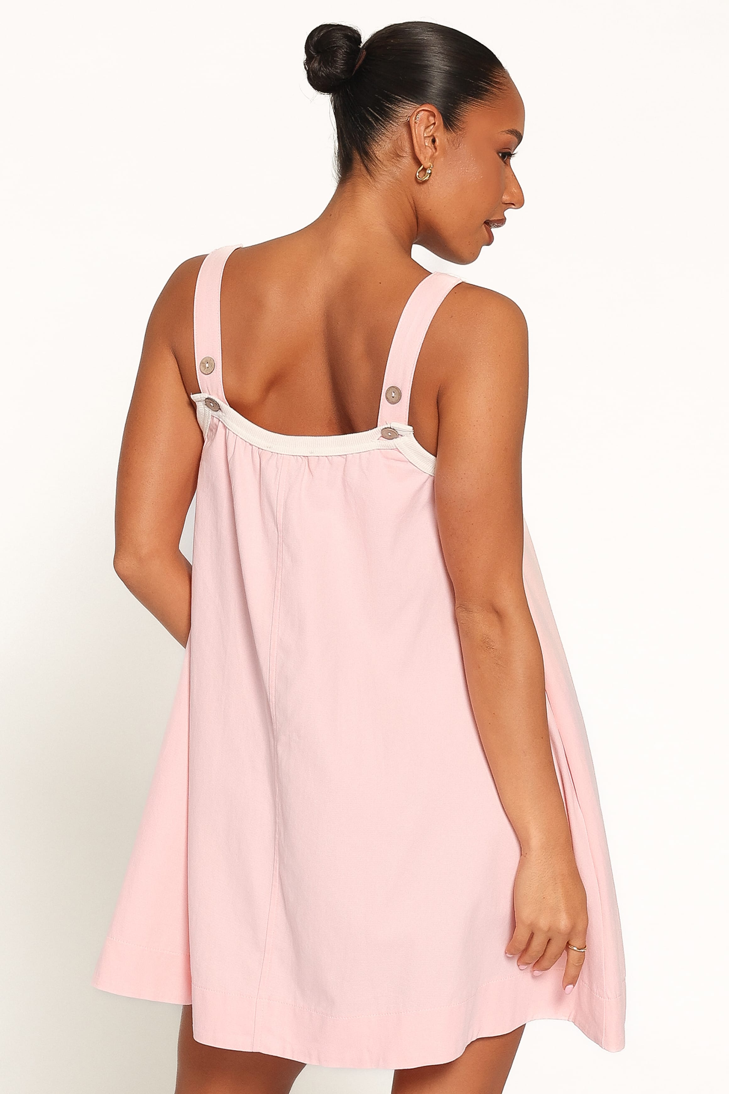 Madrid Mini Dress - Pink/Cream