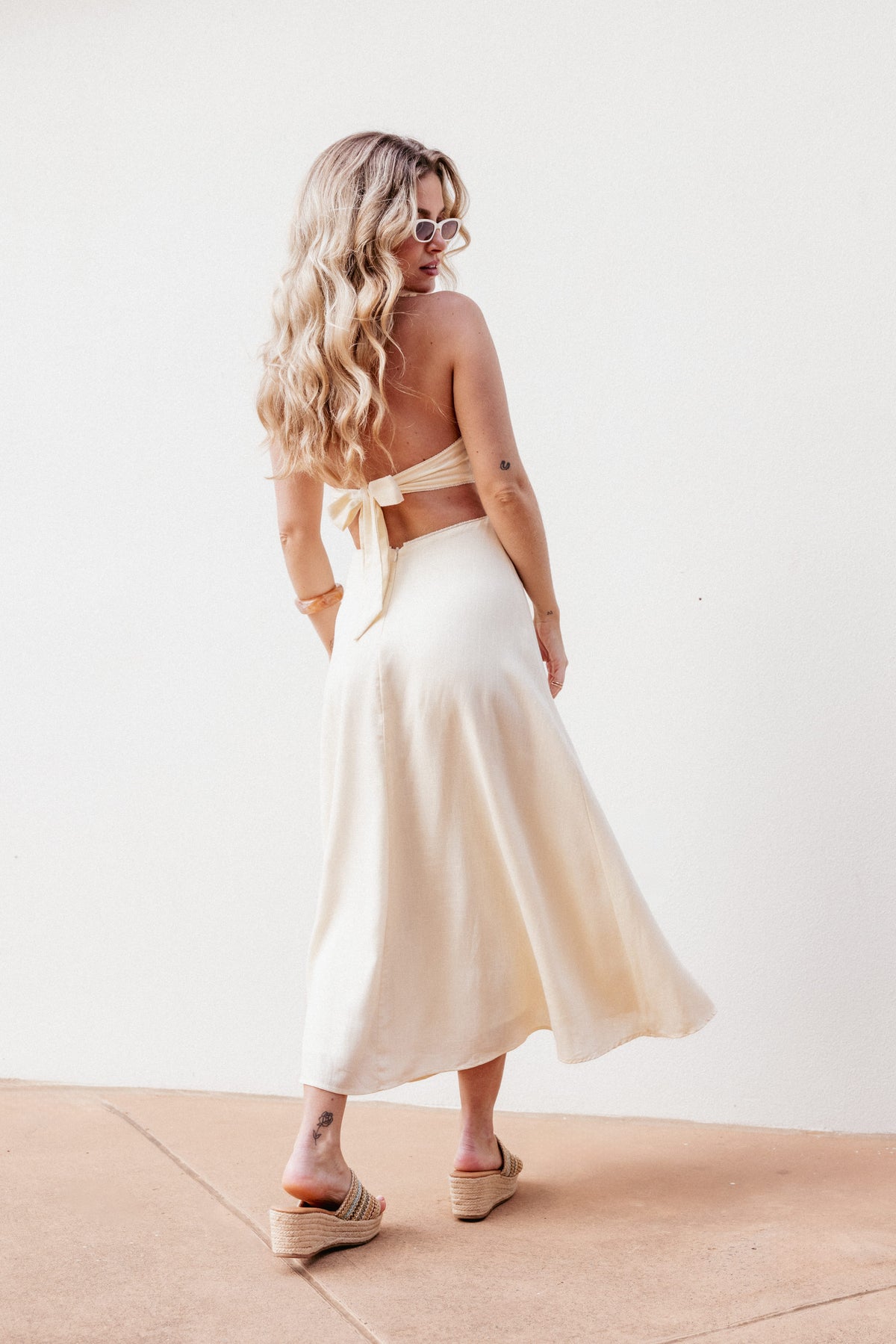 Mirielle Midi Dress - Yellow