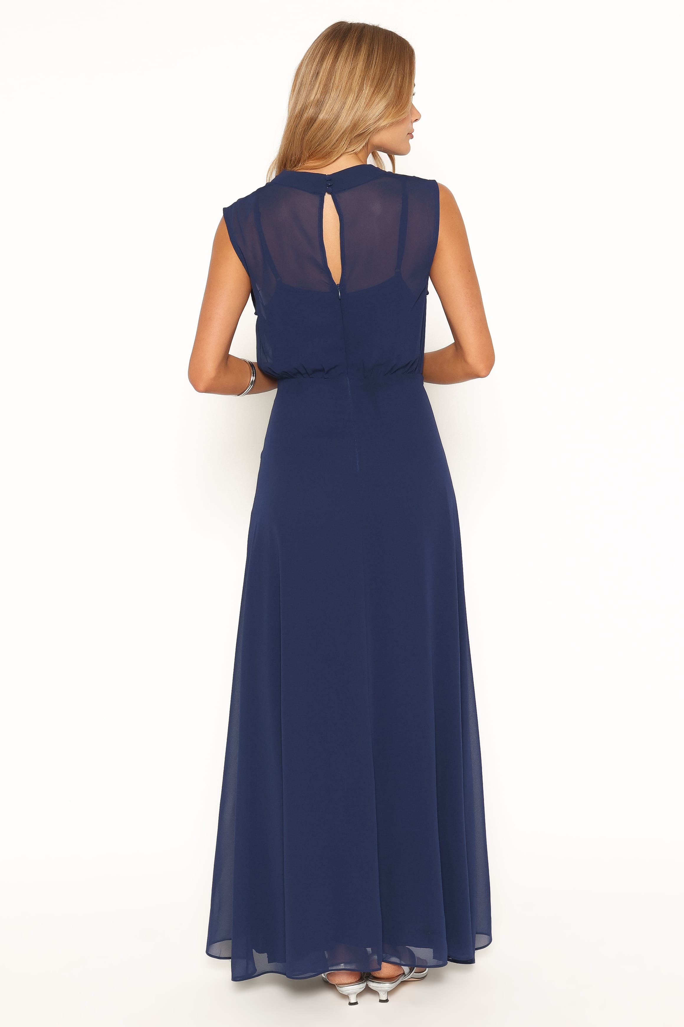 Sakura Midi Dress - Navy