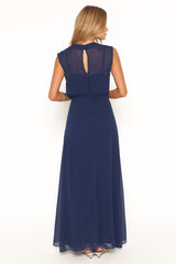 Sakura Midi Dress - Navy