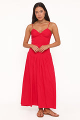 Shanice Maxi Dress - Red