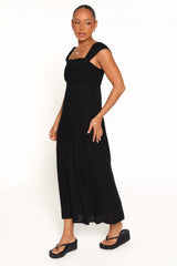 Sirene Midi Dress - Black
