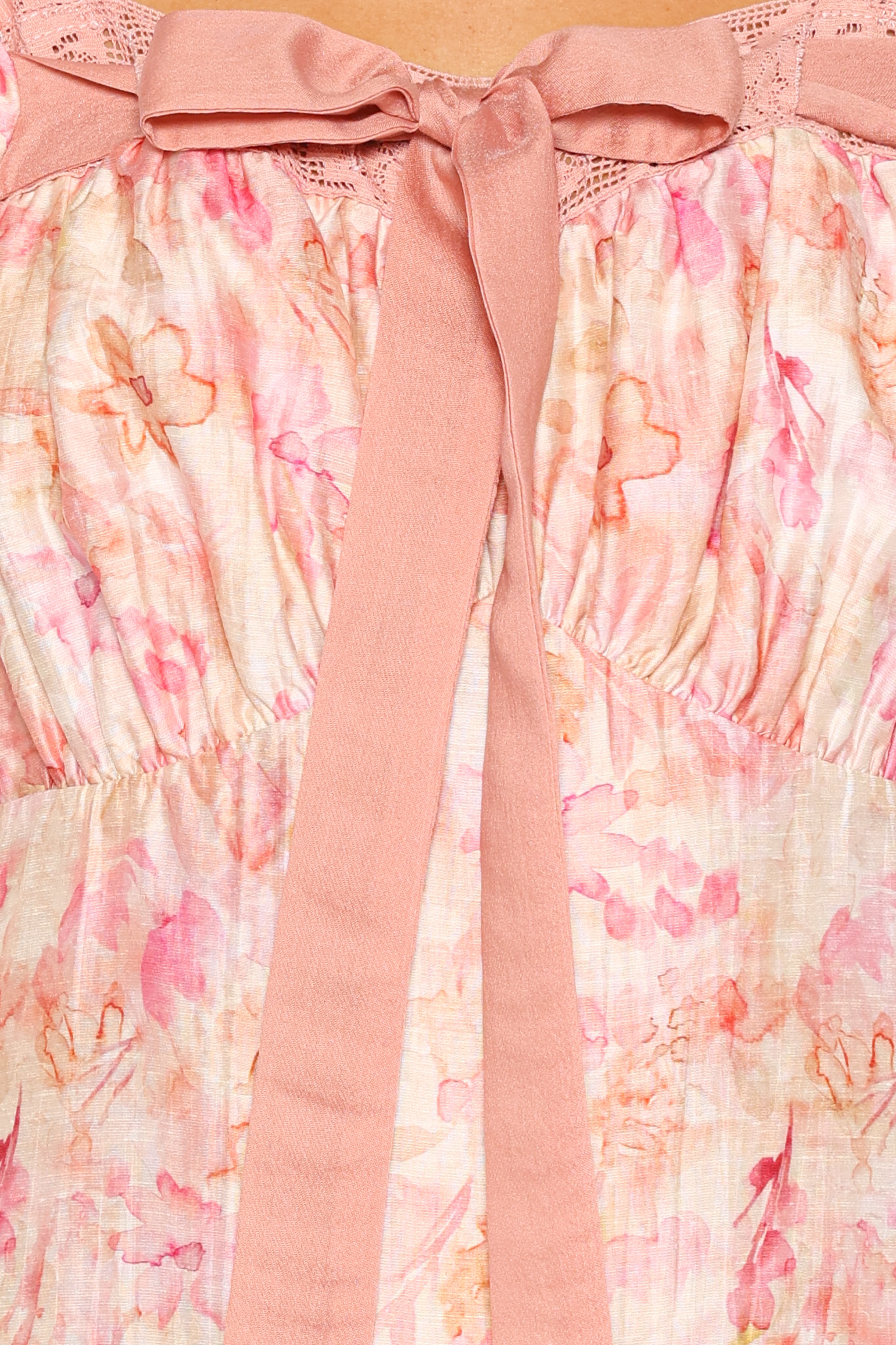 Therese Midi Dress - Pink Floral
