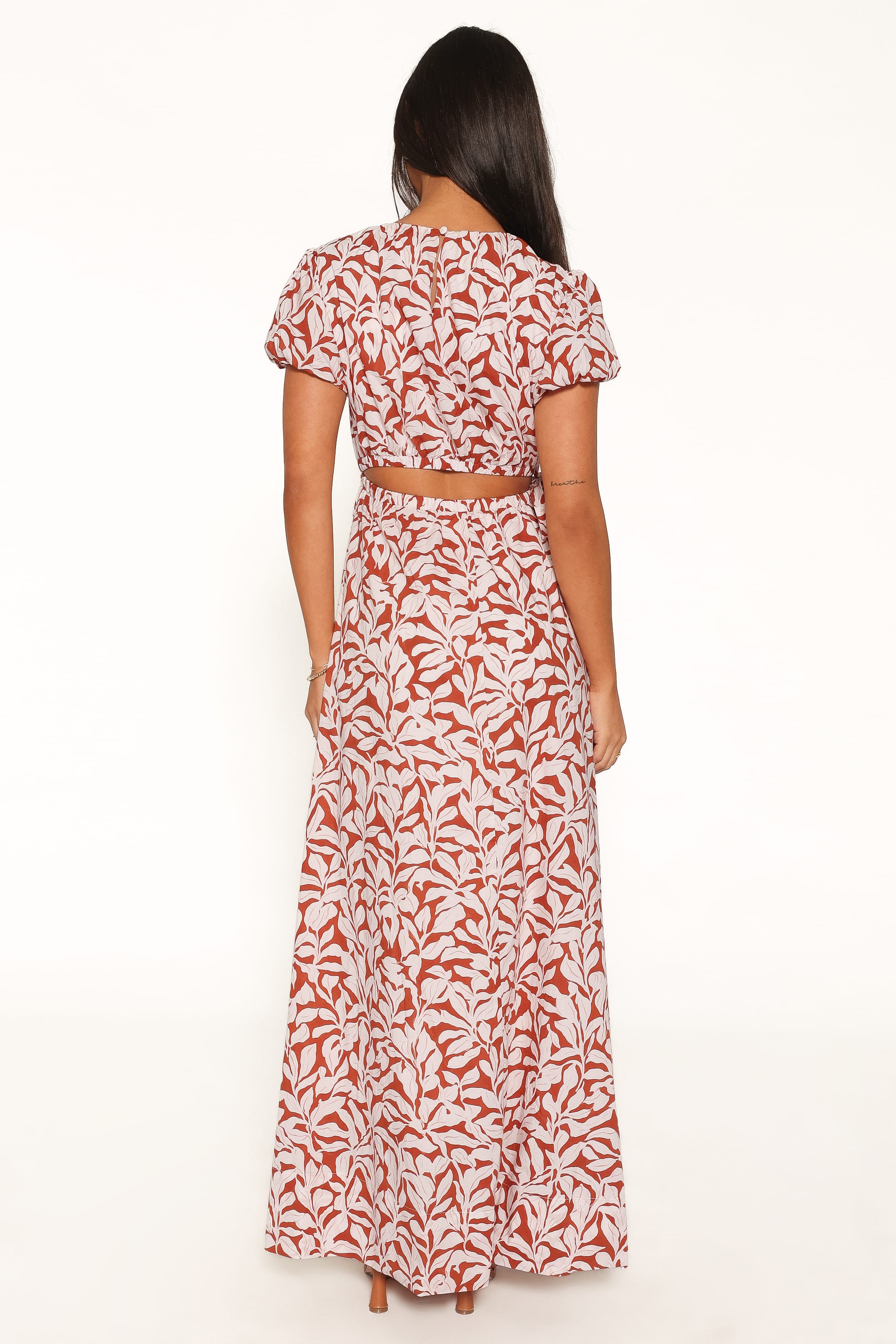 Toria Maxi Dress - Red Floral
