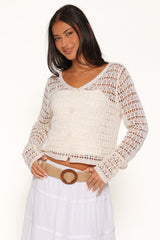Lorelle Pointelle Cardigan - Butter Yellow