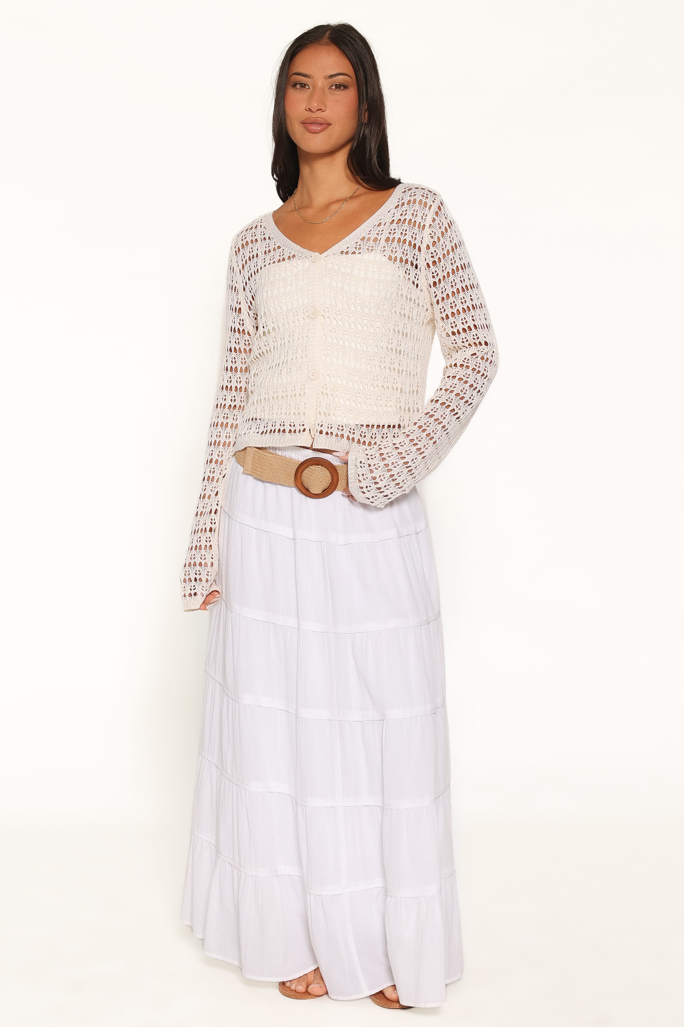 Lorelle Pointelle Cardigan - Butter Yellow